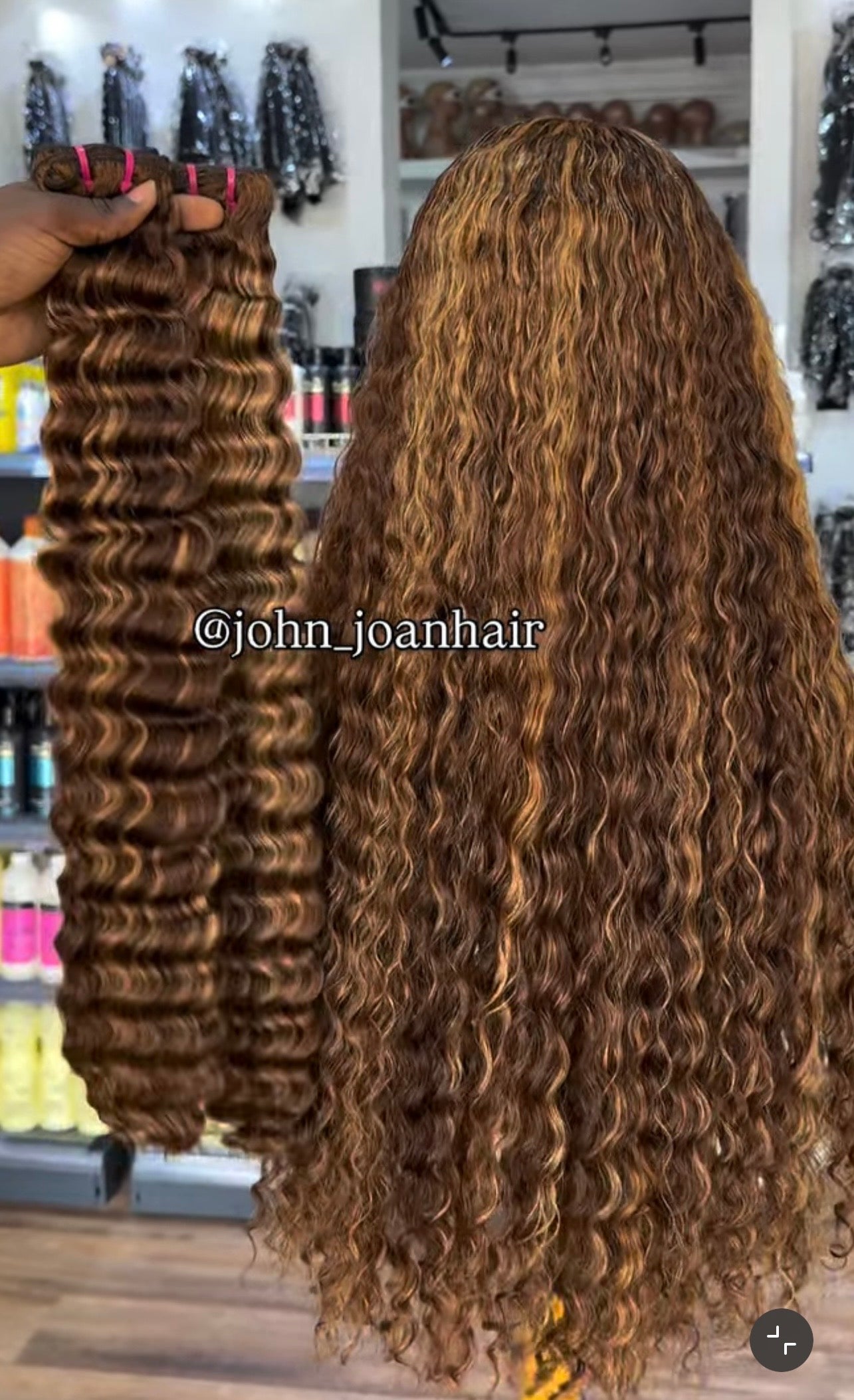 SDD Deepwave curls bundles. Highlight color