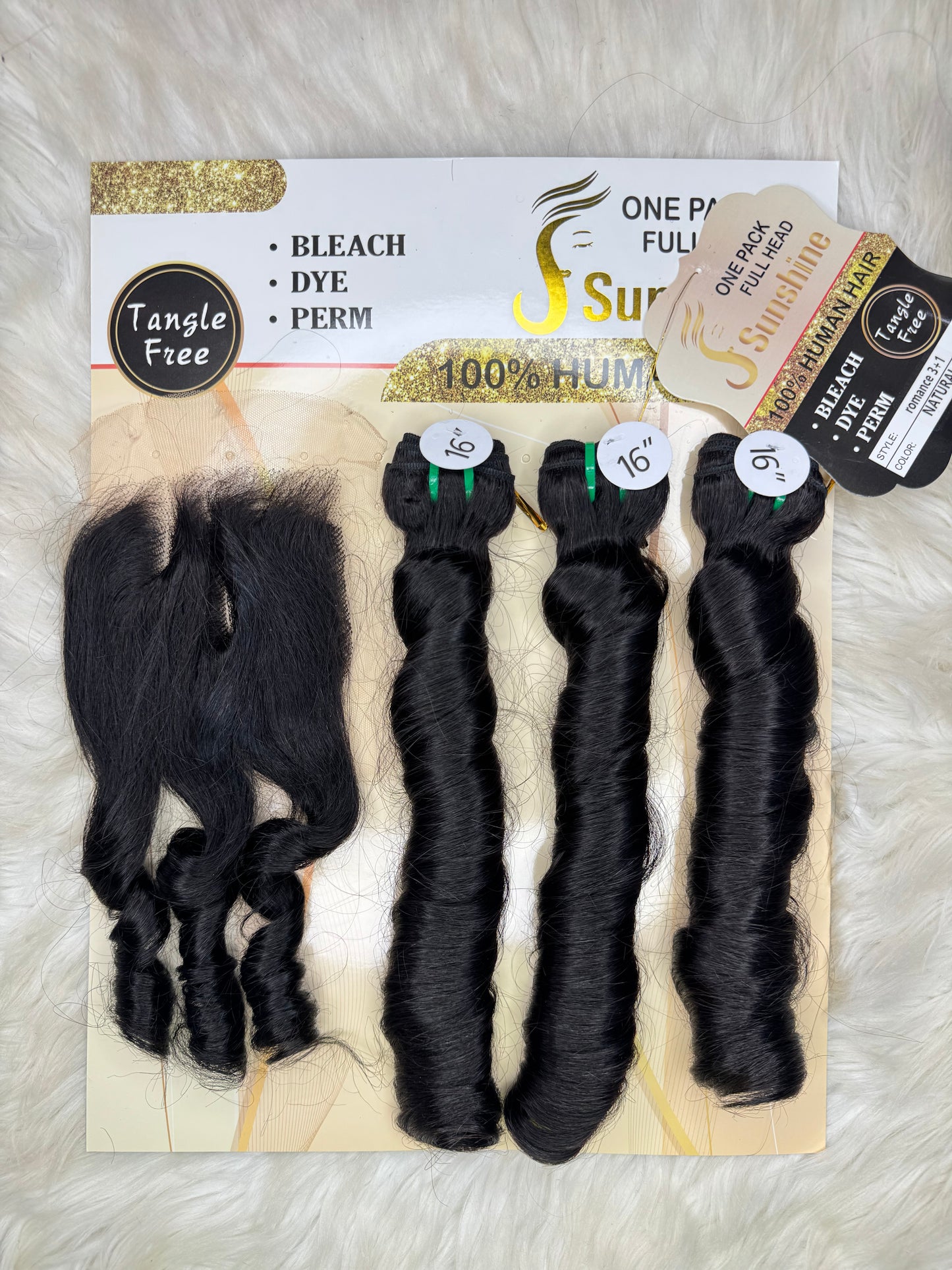Sunshine DD Romance + closure black