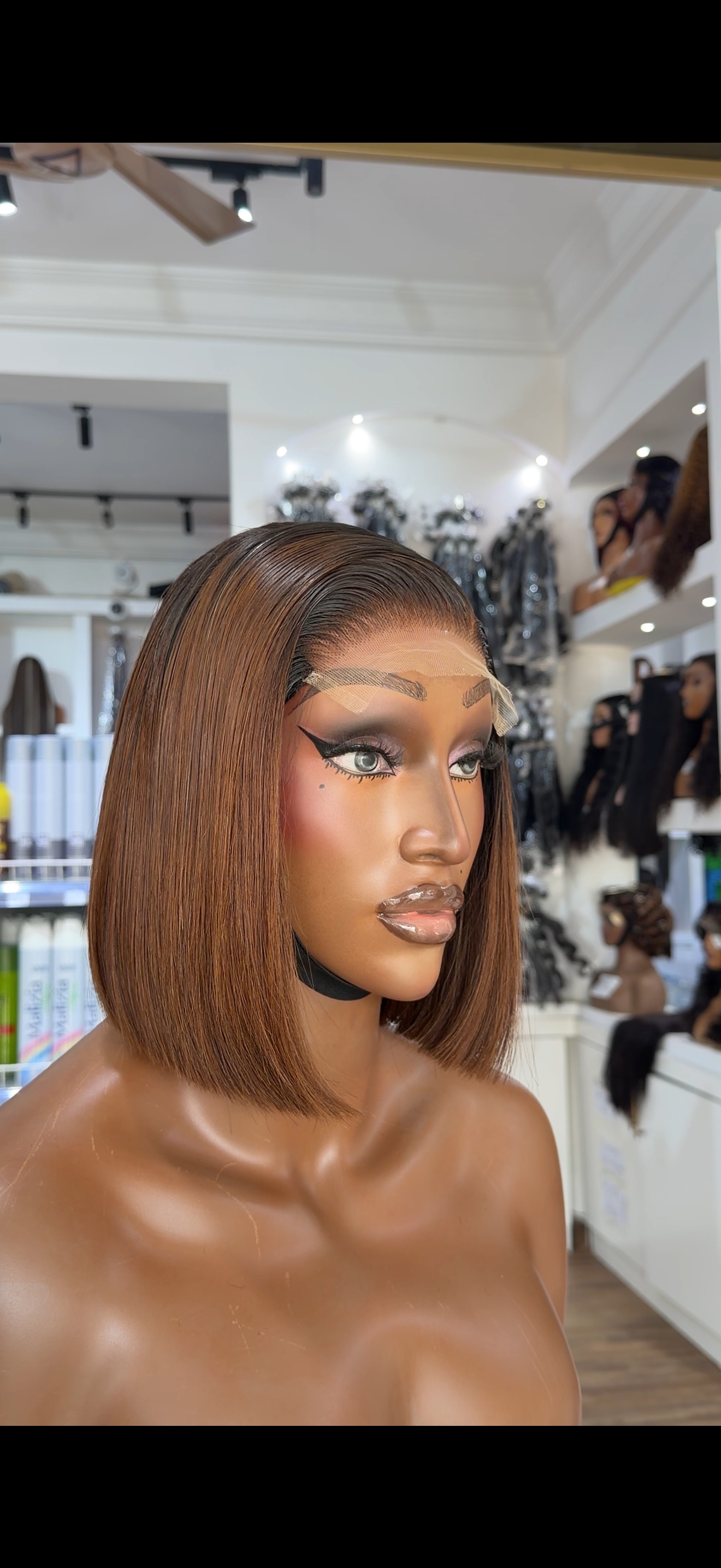 Belle 5x5 HD Lace Bone Straight Wig 10”
