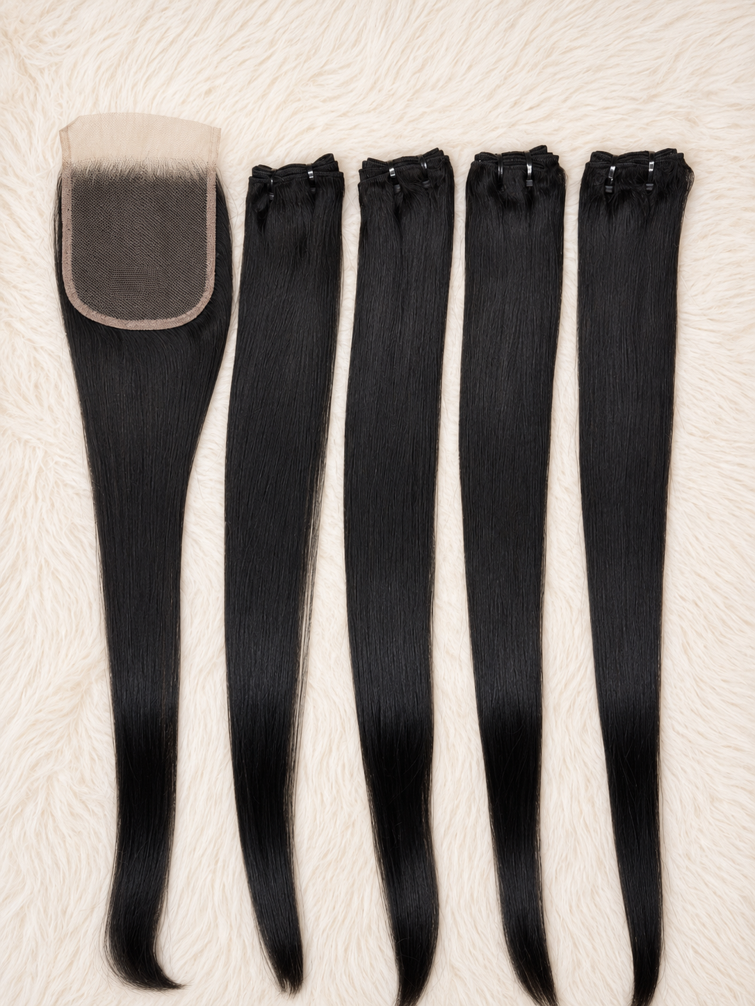 4 bundles + closure combo straight