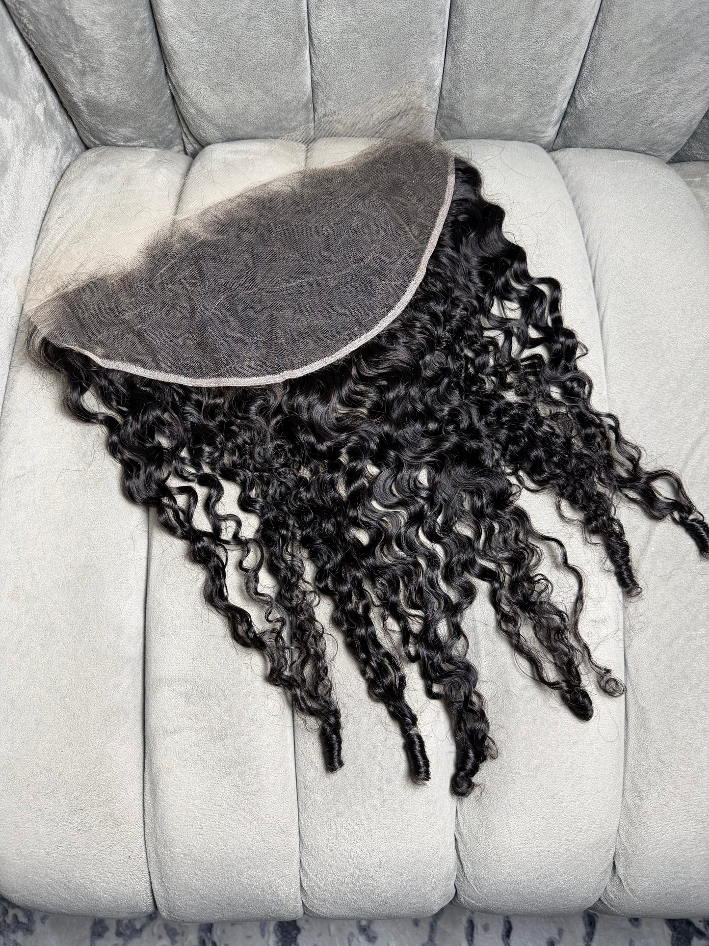 13x6 HD lace Burmese curls frontal