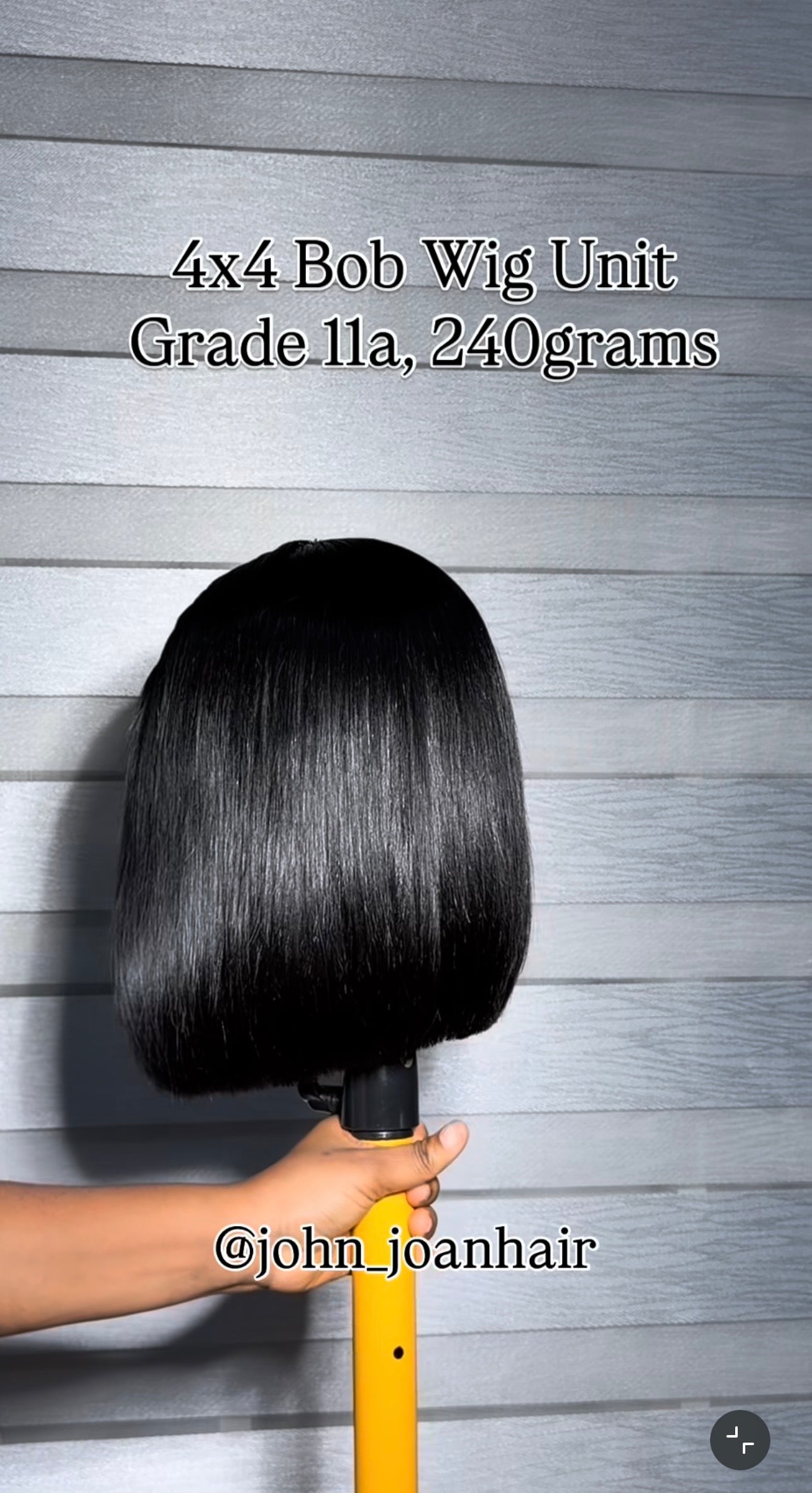 4x4 bob double drawn wig AVN