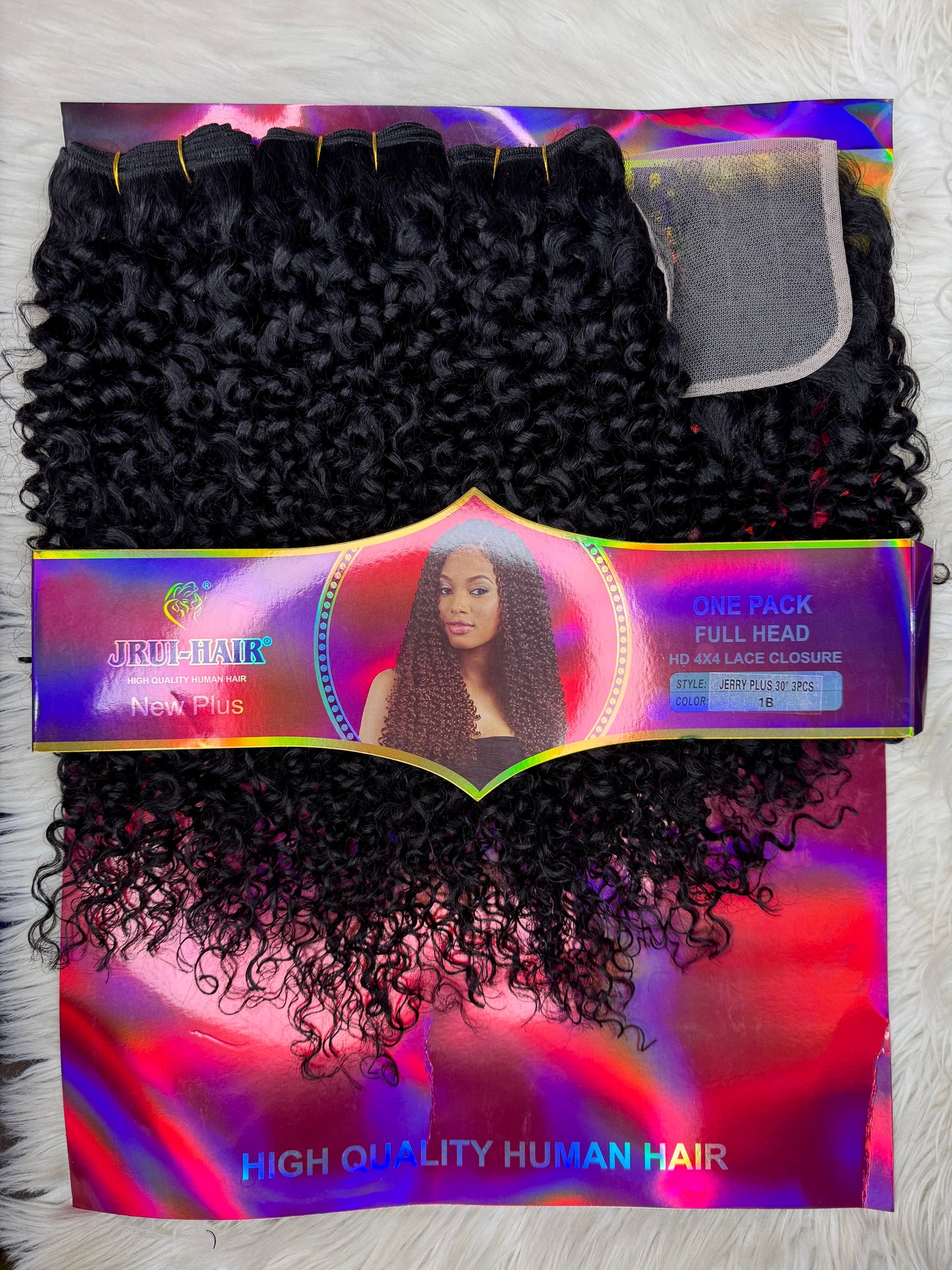 Jrui Wet Curls 30”+ Closure
