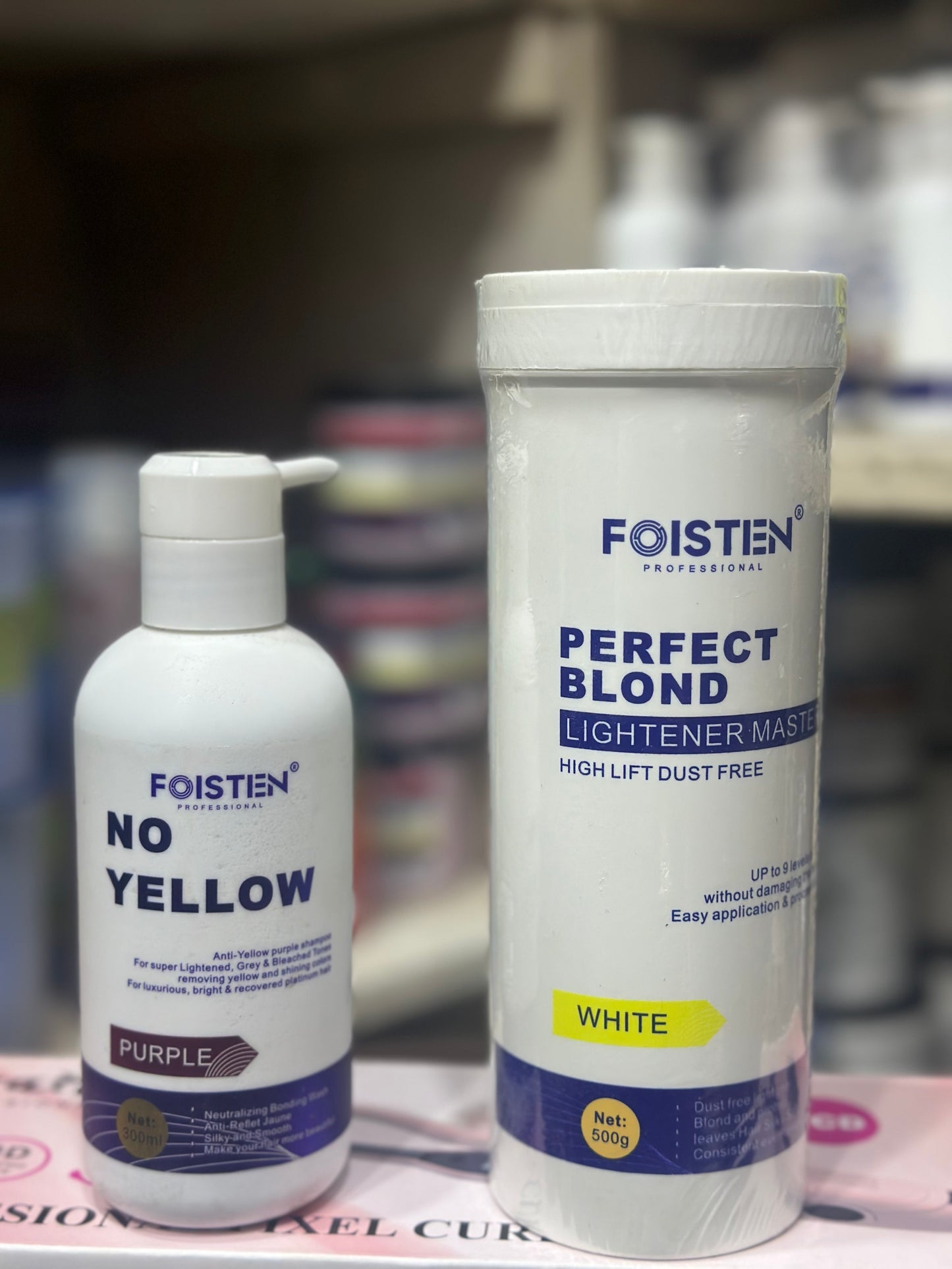 Foisten purple shampoo and bleach