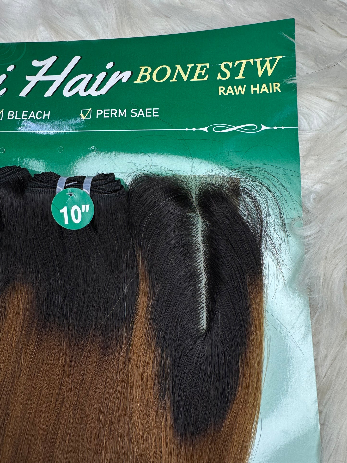 Lumi Bone Straight + 2x6 closure 1b/4 color