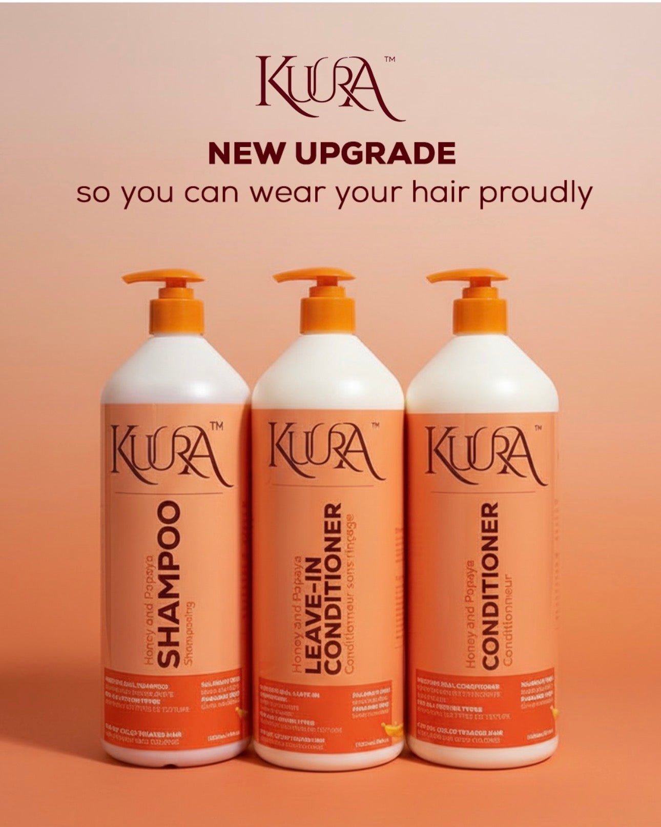 Kuura Shampoo, Conditioner and Leave in