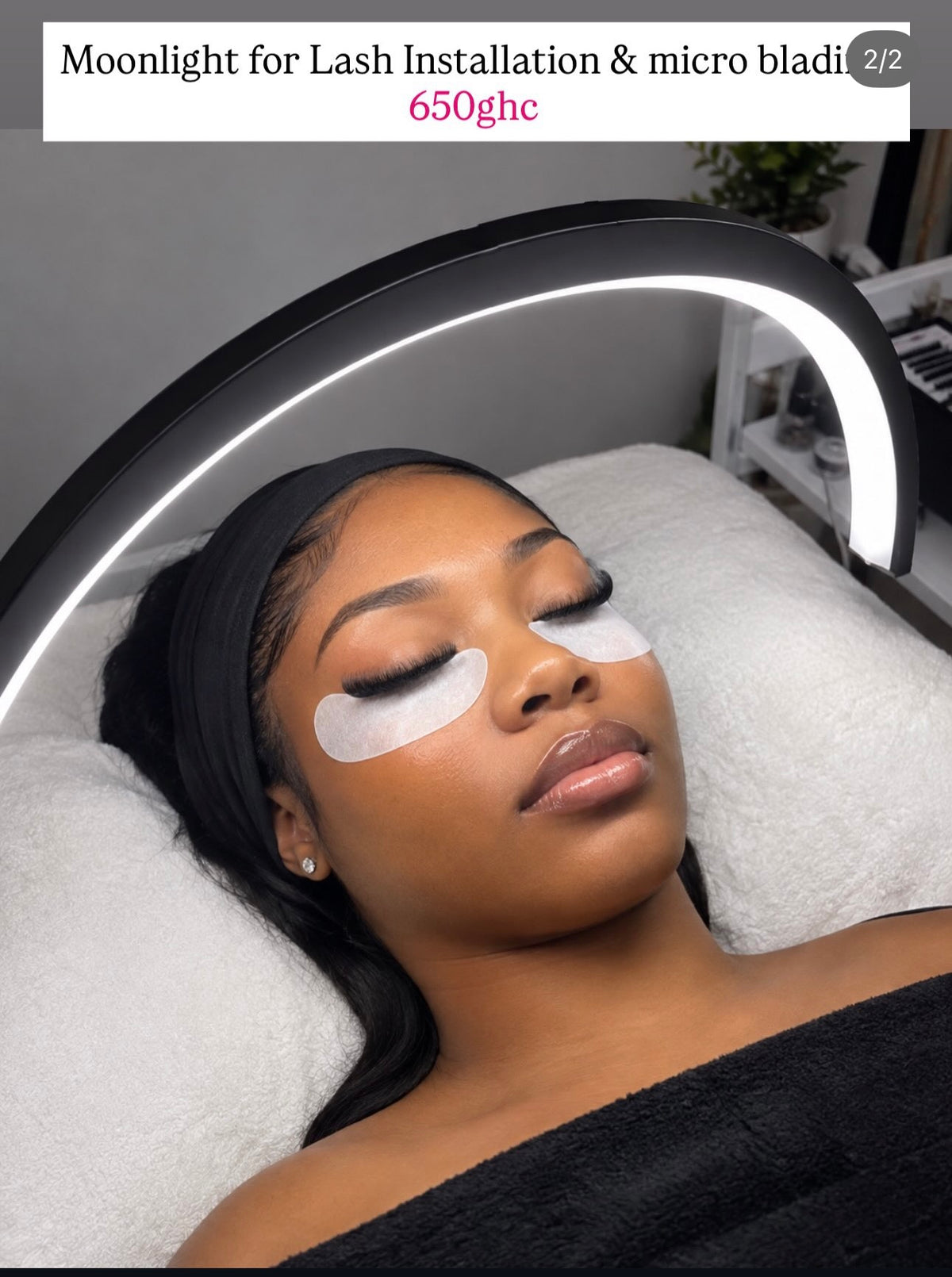 Moonlight for lash installation and micro blading