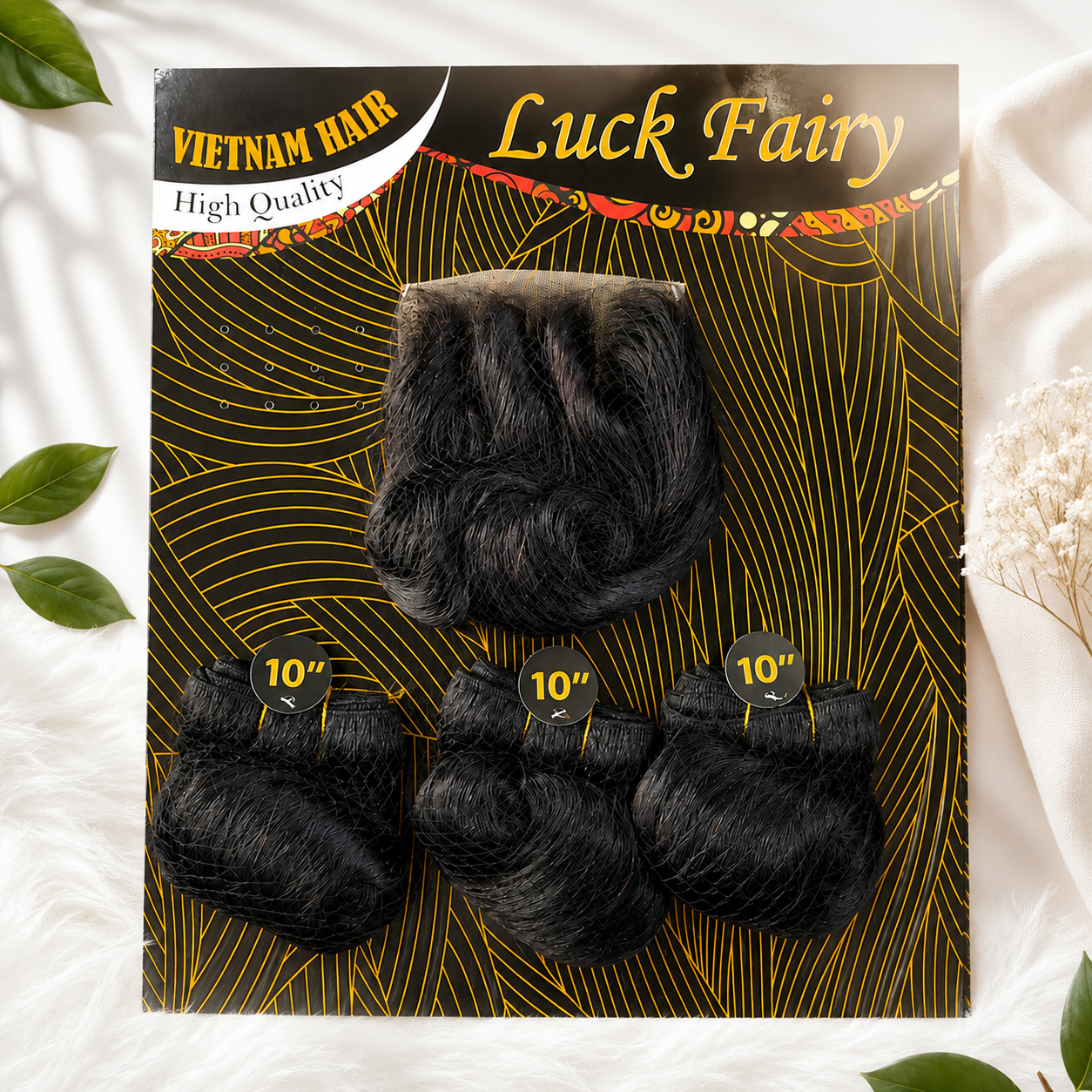 Luck Fairy Egg Curl +4x4 closure