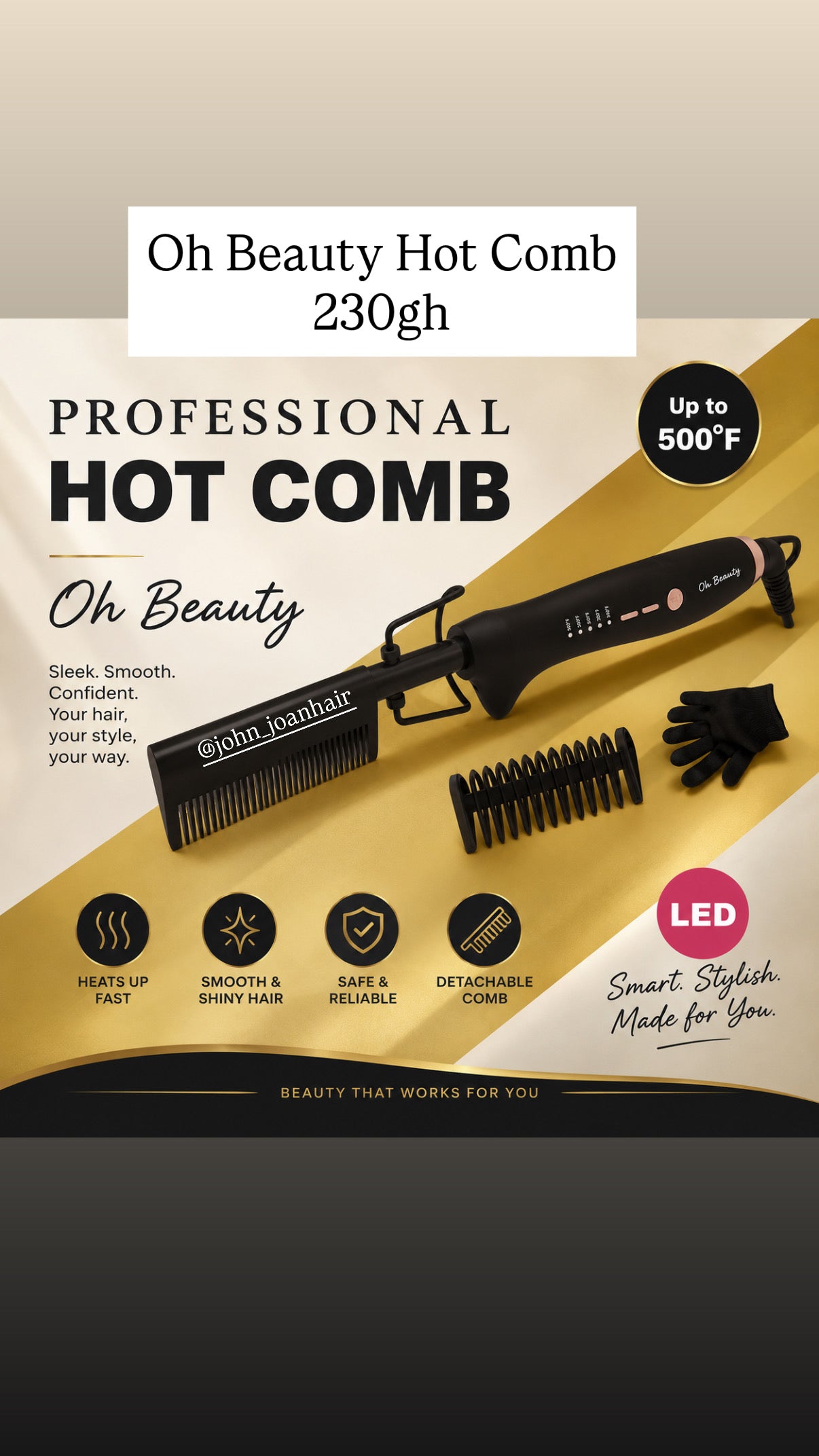 Oh Beauty Hot comb