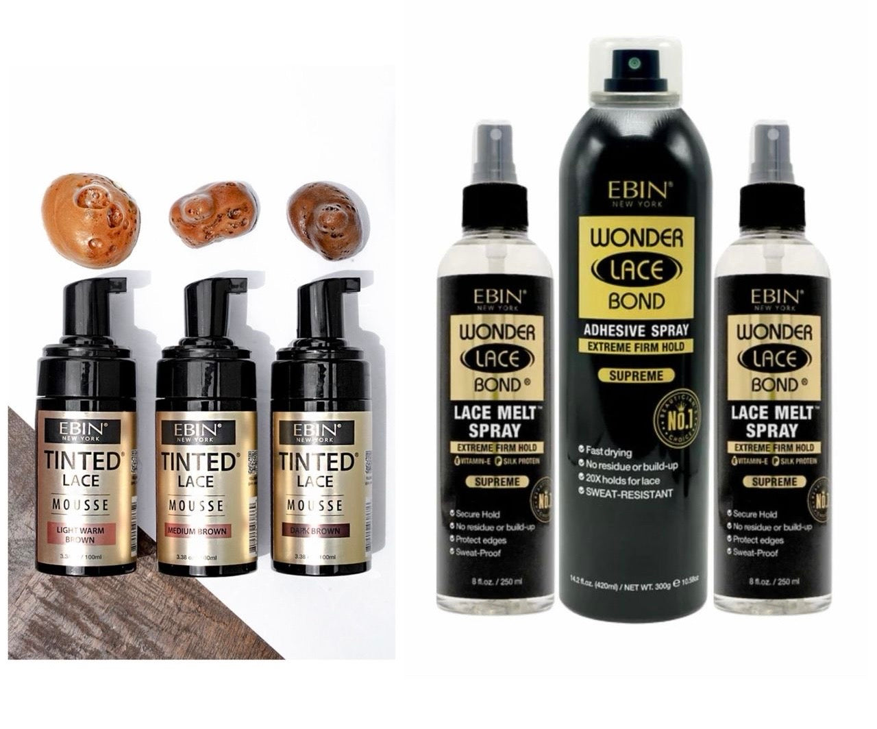 ⁠Melt spray, Adhesive spray, Tint spray
