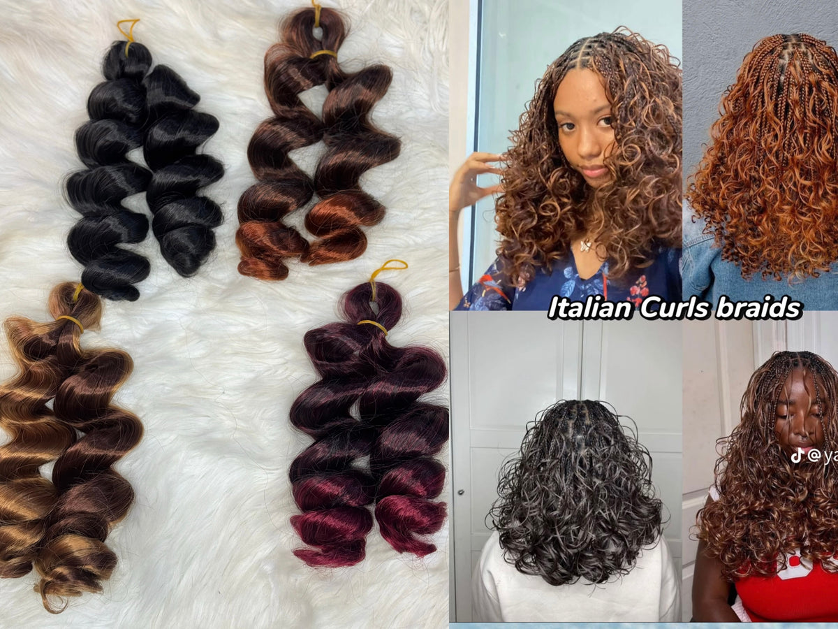 Italian curls for braids