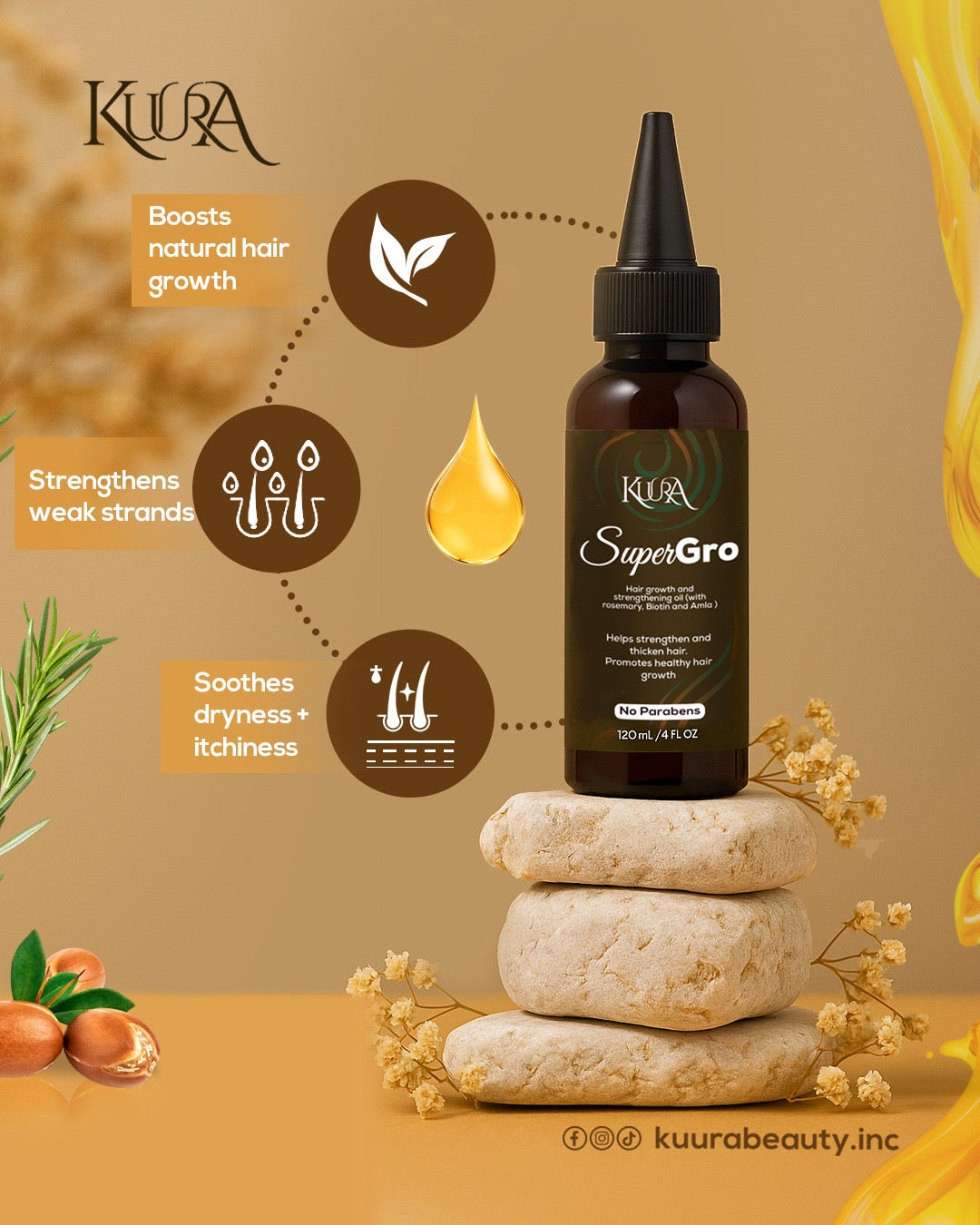 Kuura hair growth oil