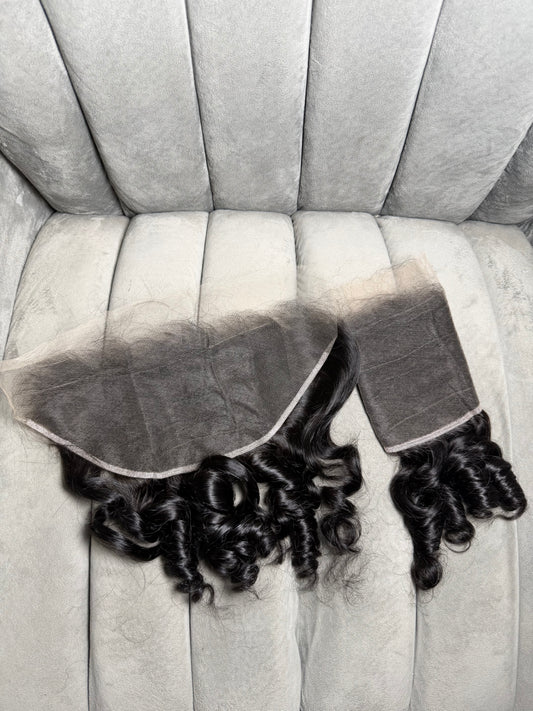 13x6 HD lace Egg curls frontal