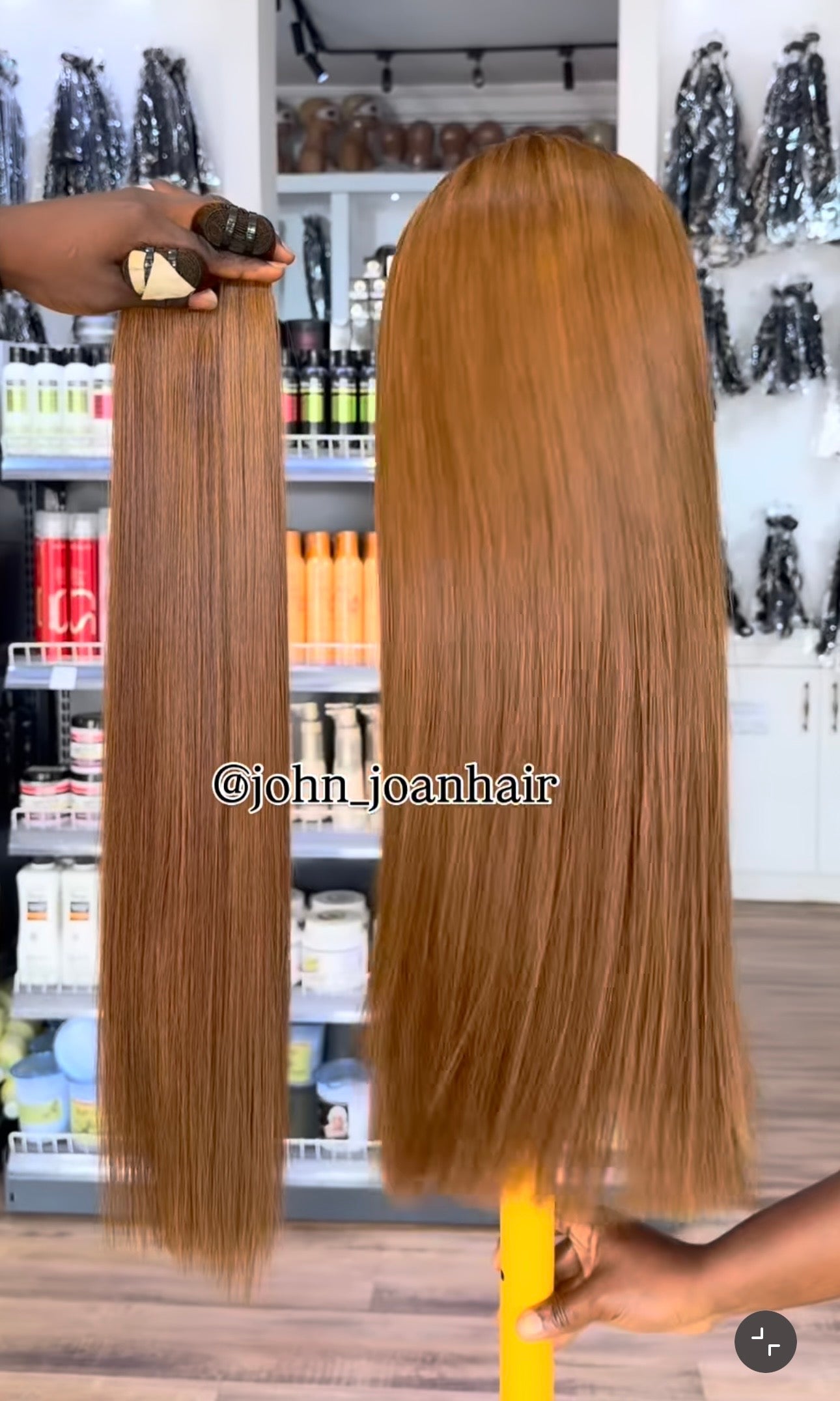 Vietnamese bone straight color golden brown