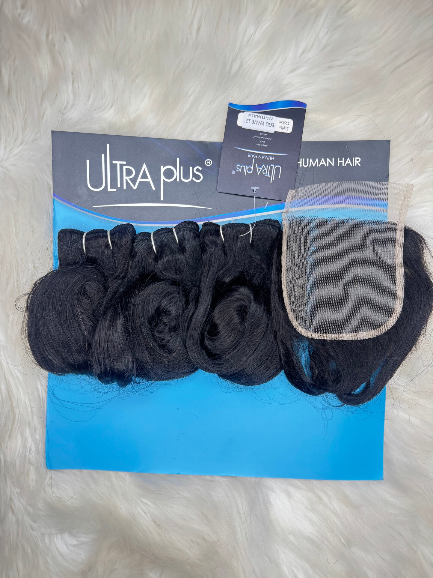 Ultra Plus Double Drawn Egg Wave + 4x4 closure