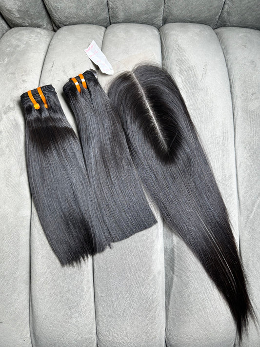 Vietnamese bone straight bundle black