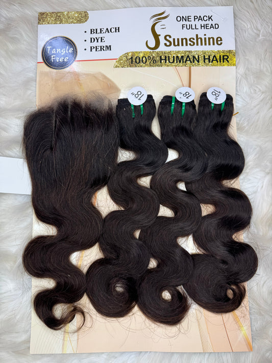 Sunshine Bodywave+ 13x4 col:1b/4