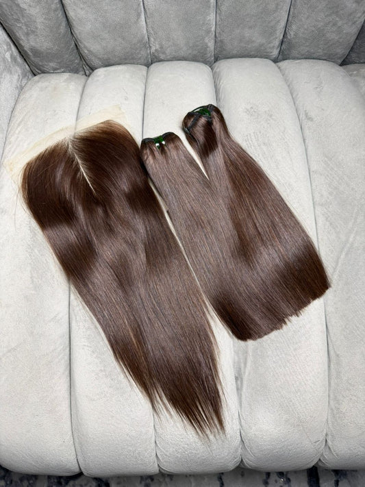 Vietnamese Bone straight chocolate color