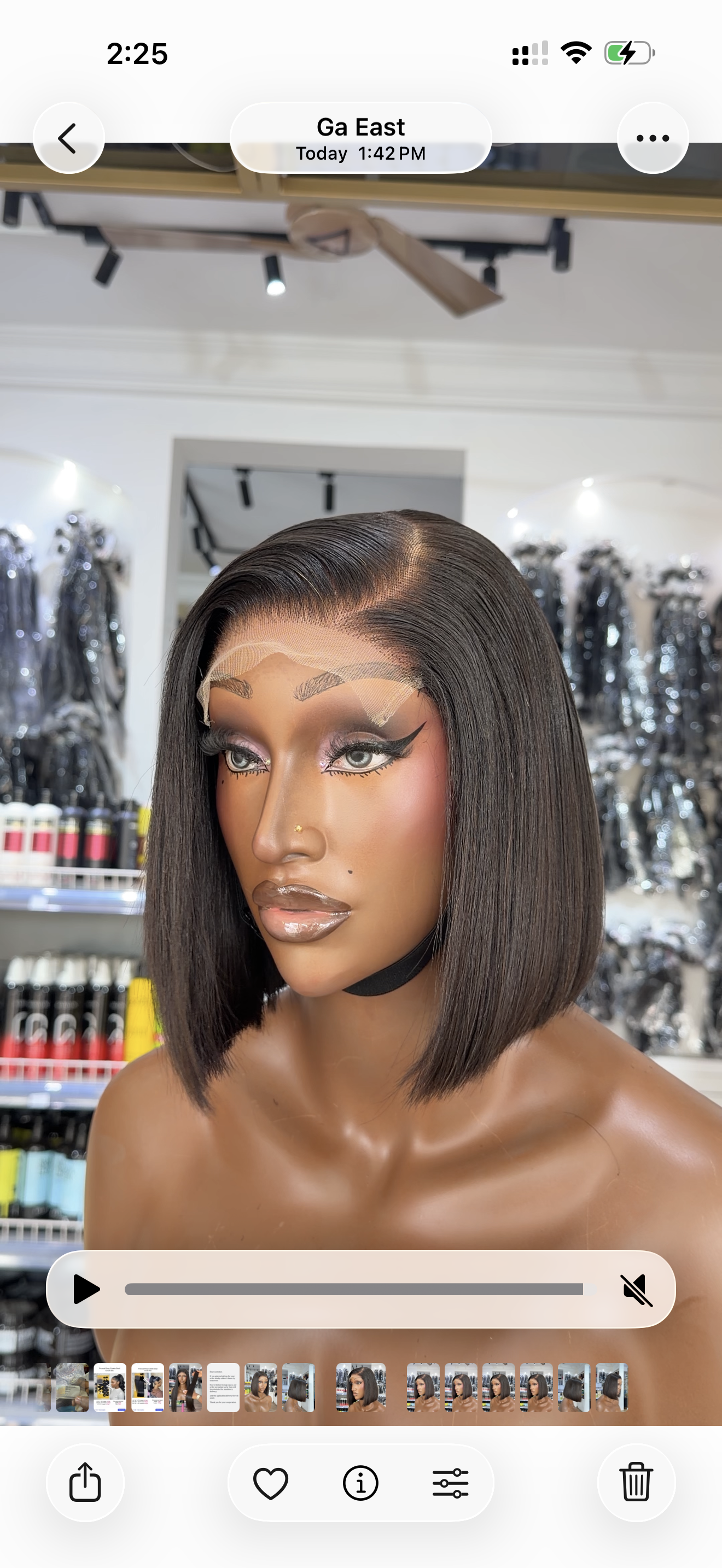 5x5 HD Lace Yaki Texture Bob Wig 10”
Color : black