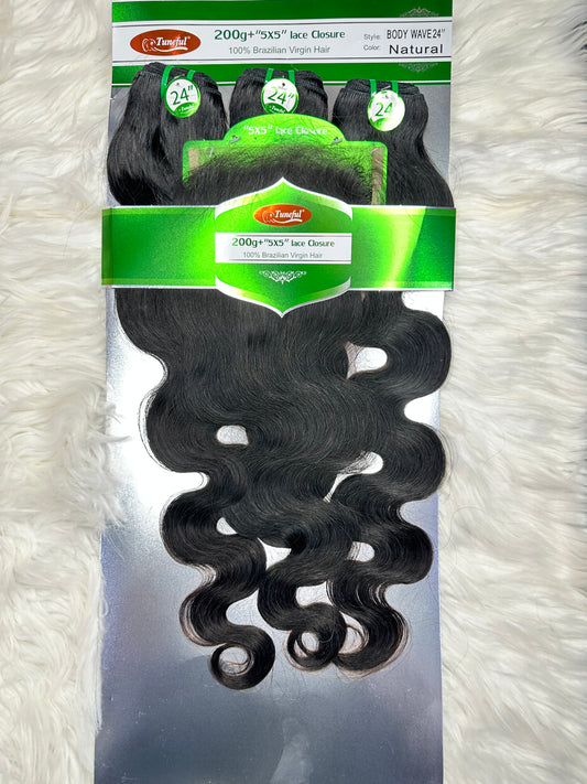 Tuneful bodywave + 5x5 closure