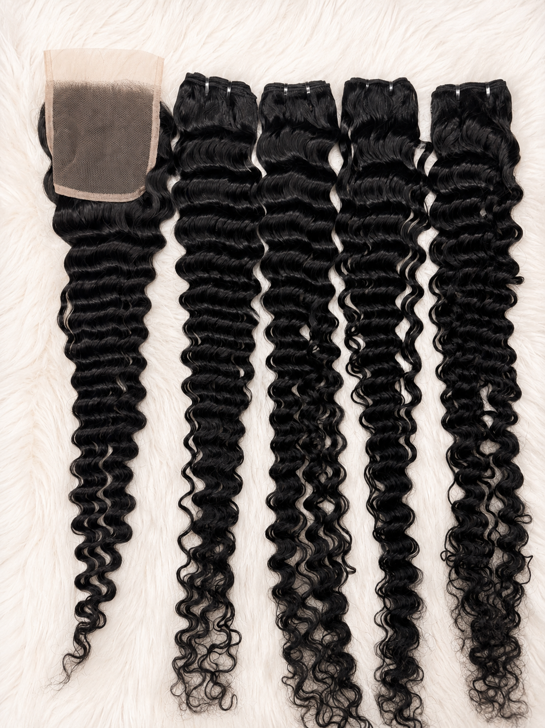 4 bundles + closure combo Deepwave