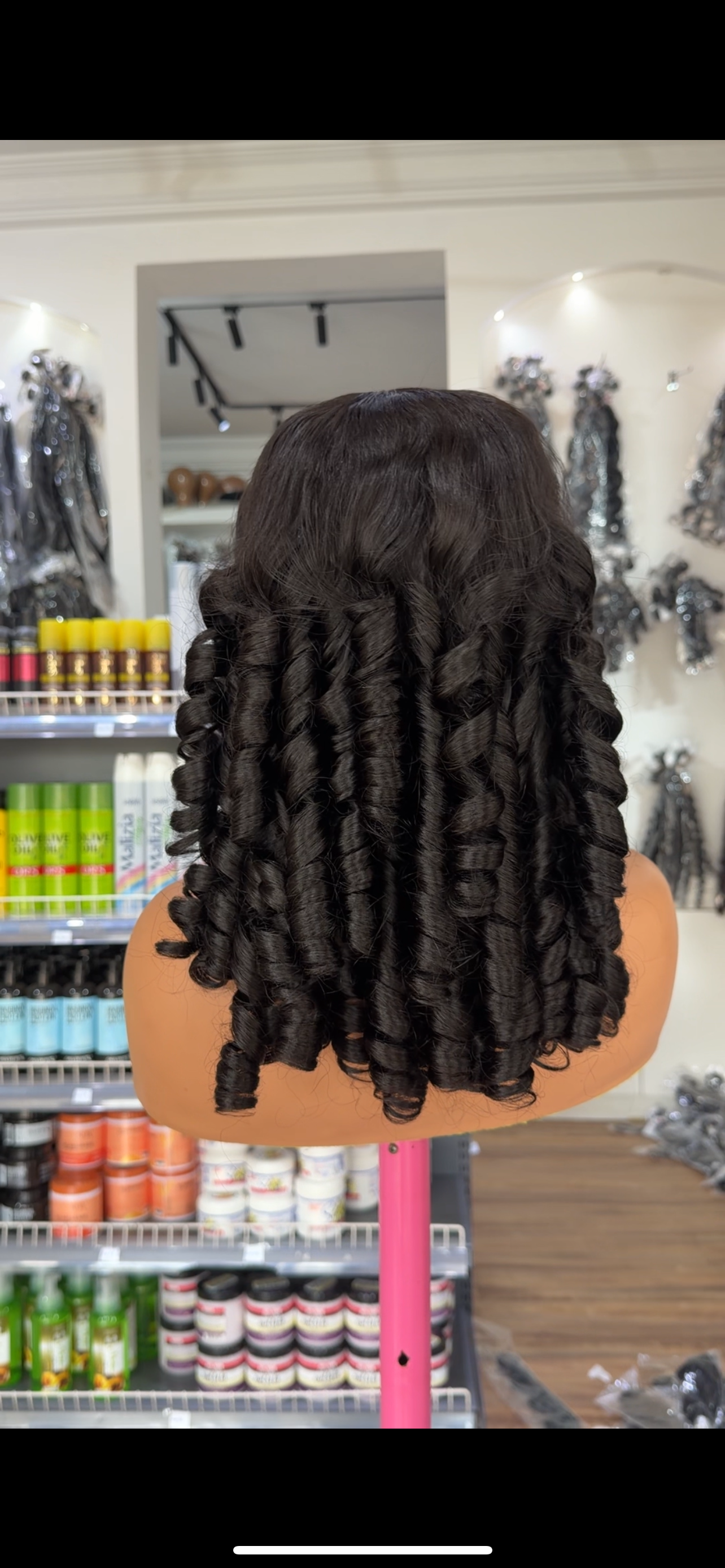 5x5 SDD finger curls wig