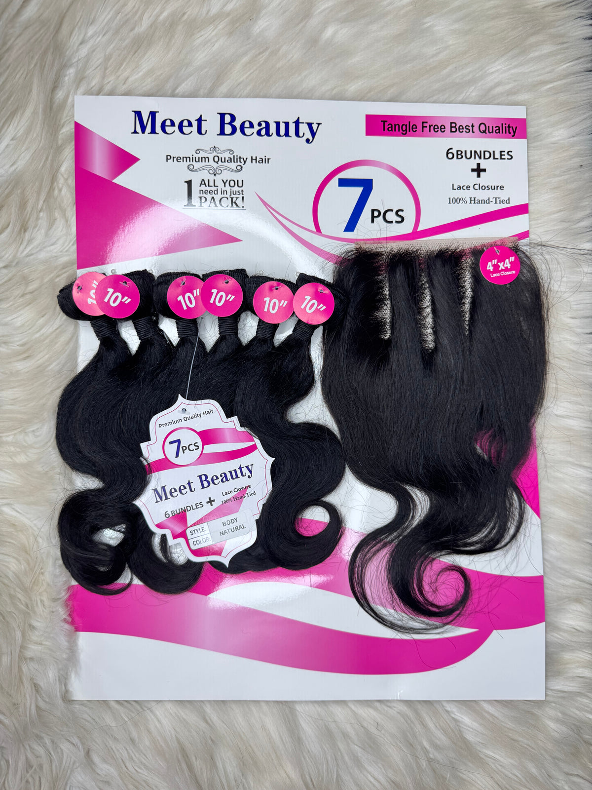 Meet Beauty Bodywave+ 4x4 closure
