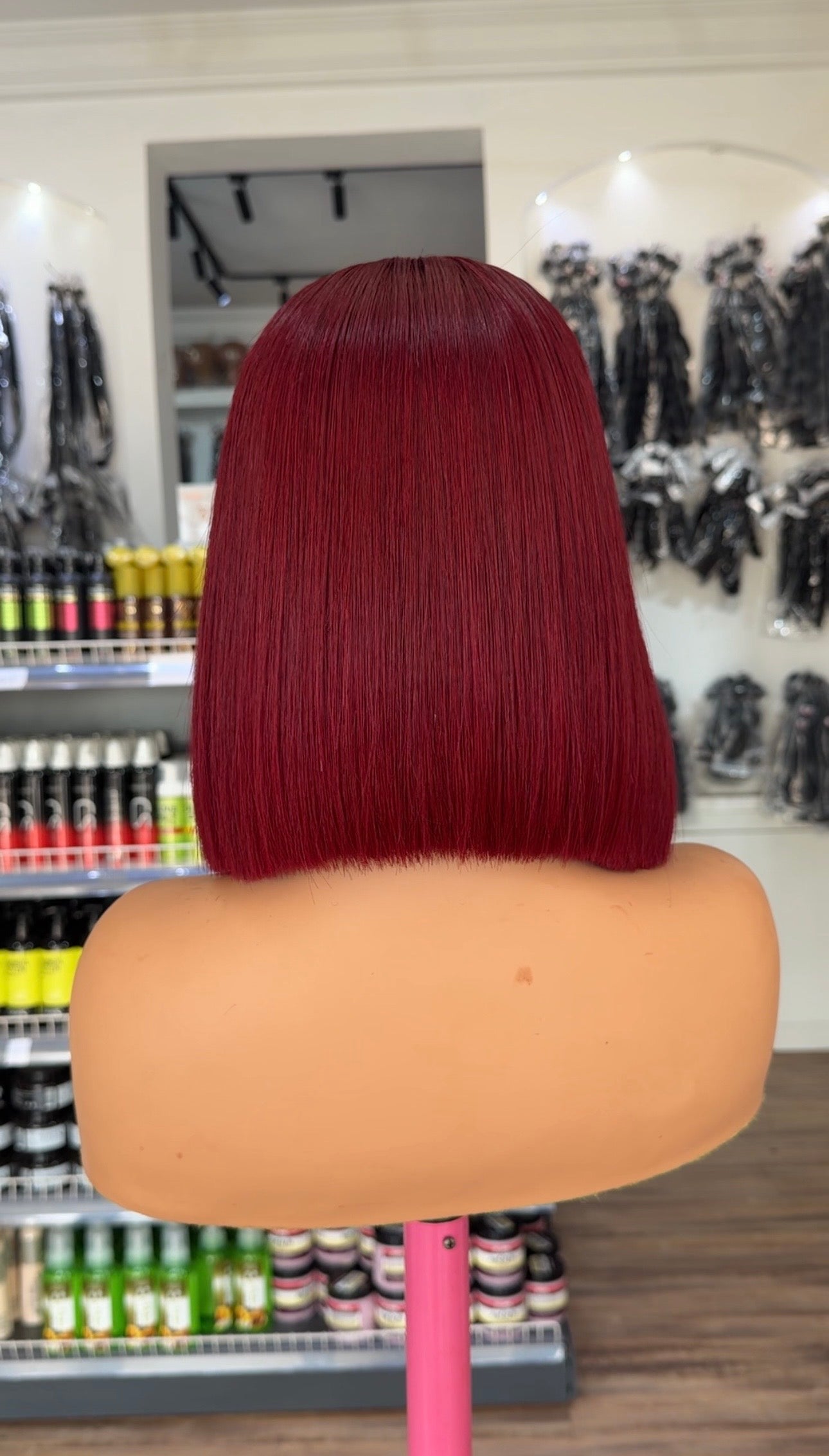 5x5 SDD Bob Wig burgundy Yfy