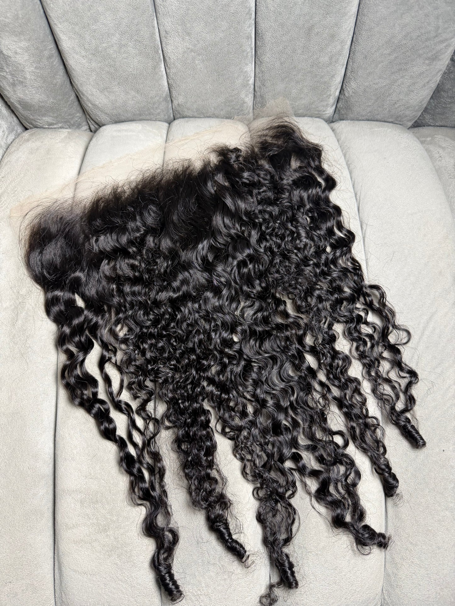 13x6 HD lace Burmese curls frontal