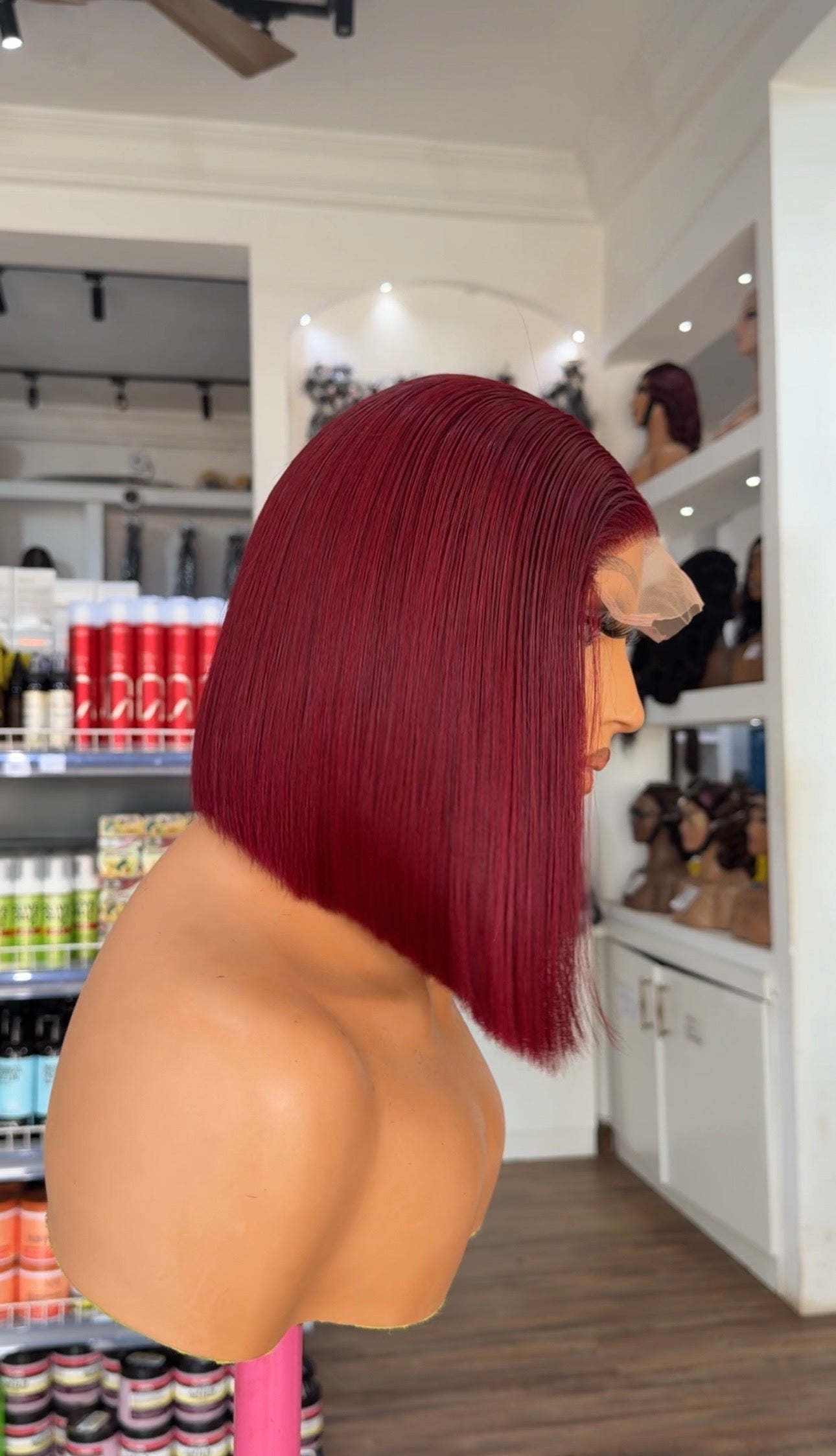 5x5 SDD Bob Wig burgundy Yfy