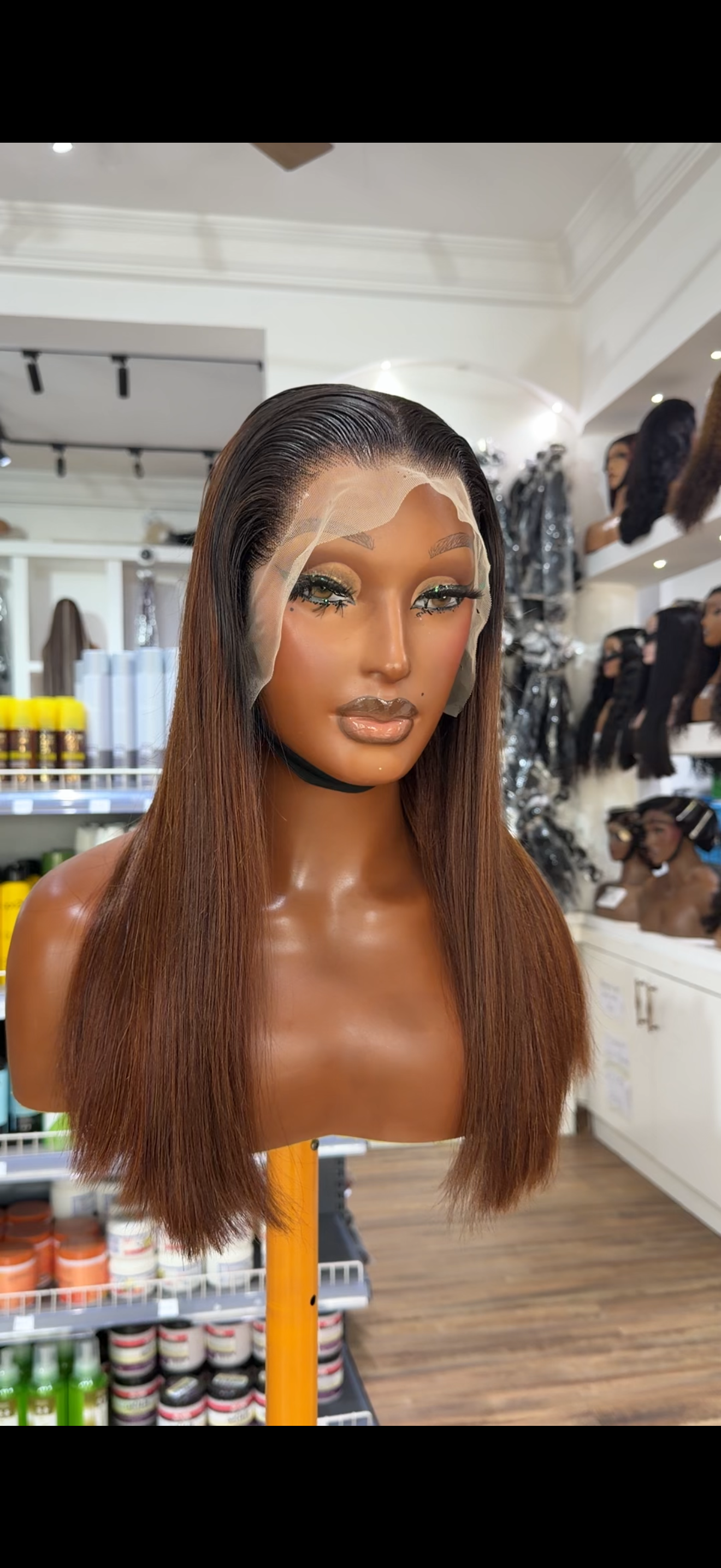 Karis 13x4 Double Drawn Frontal Bob Wig Col: T1b/4