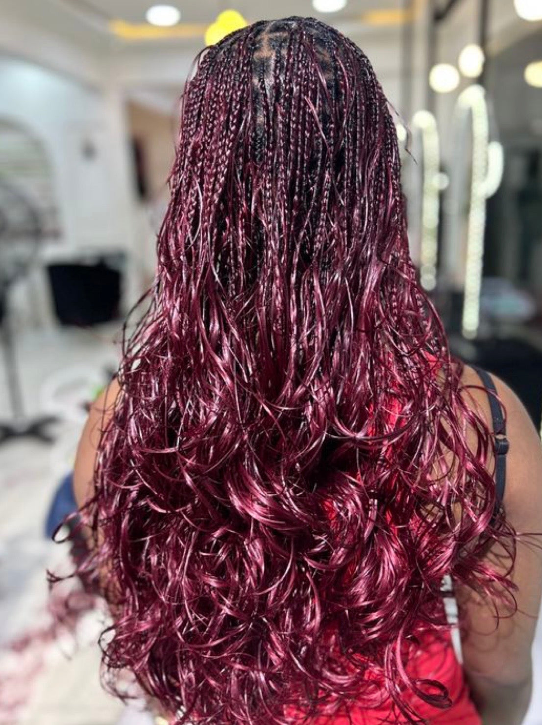 Italian curls for braids