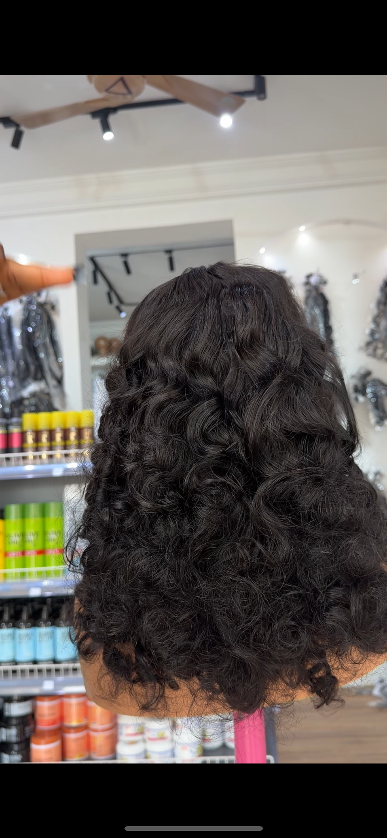 5x5 SDD finger curls wig