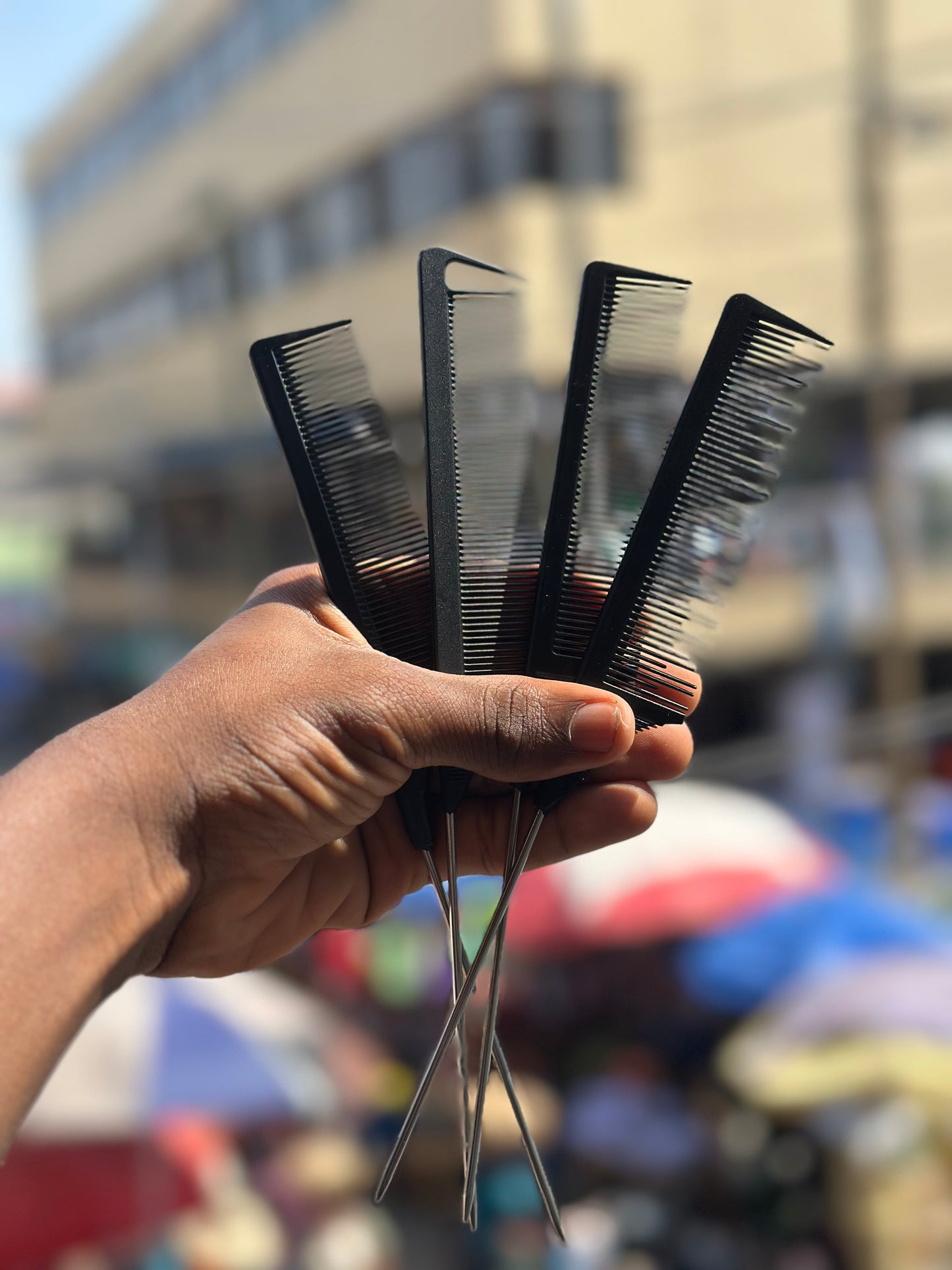 Rat tail comb set 4 in 1