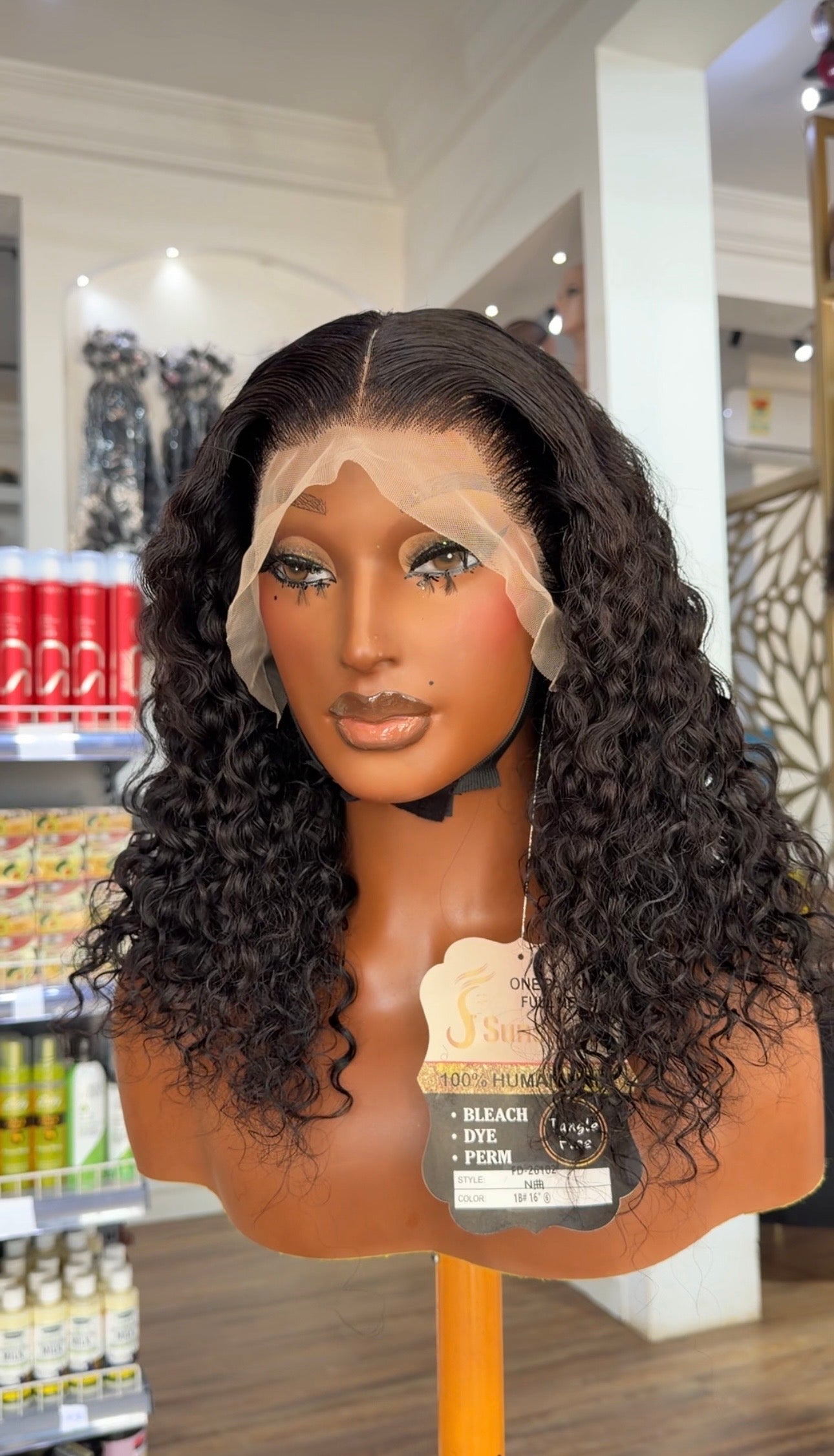 Lola 13x4 jerry curls wig(fd 26102)