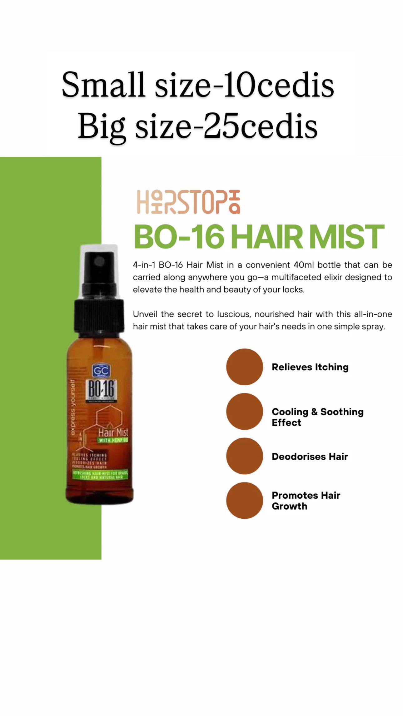 BO 16 Hair Mist