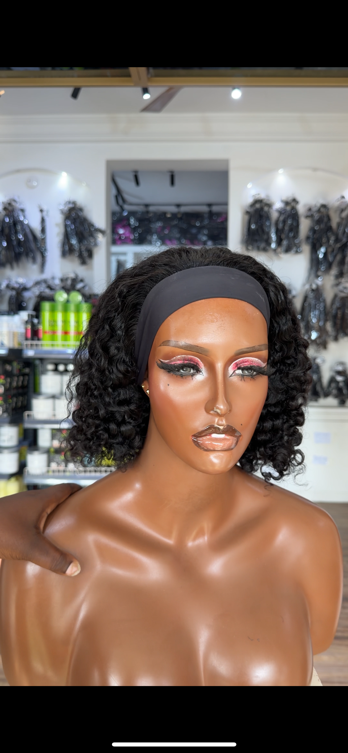 Lianitta Jerry curls band wig MC