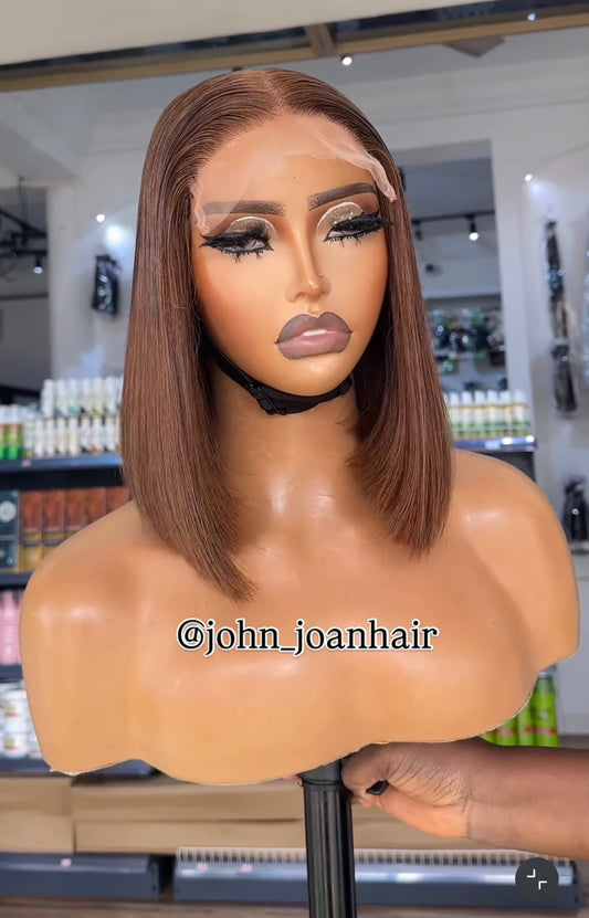 5x5 Super Double Drawn bob wig color 4 YFY