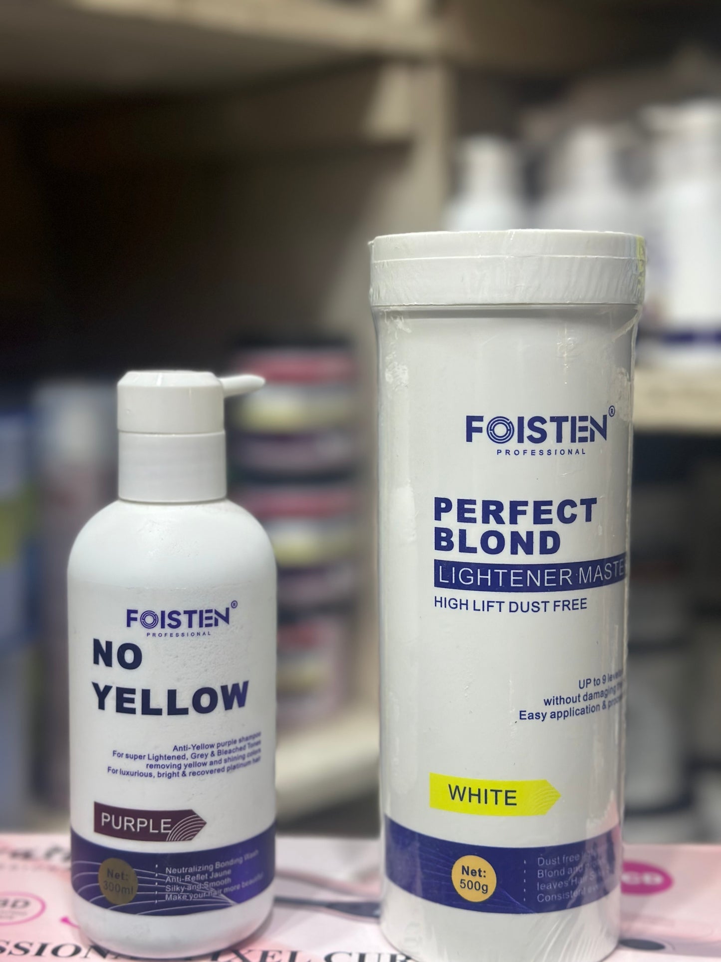 Foisten purple shampoo and bleach
