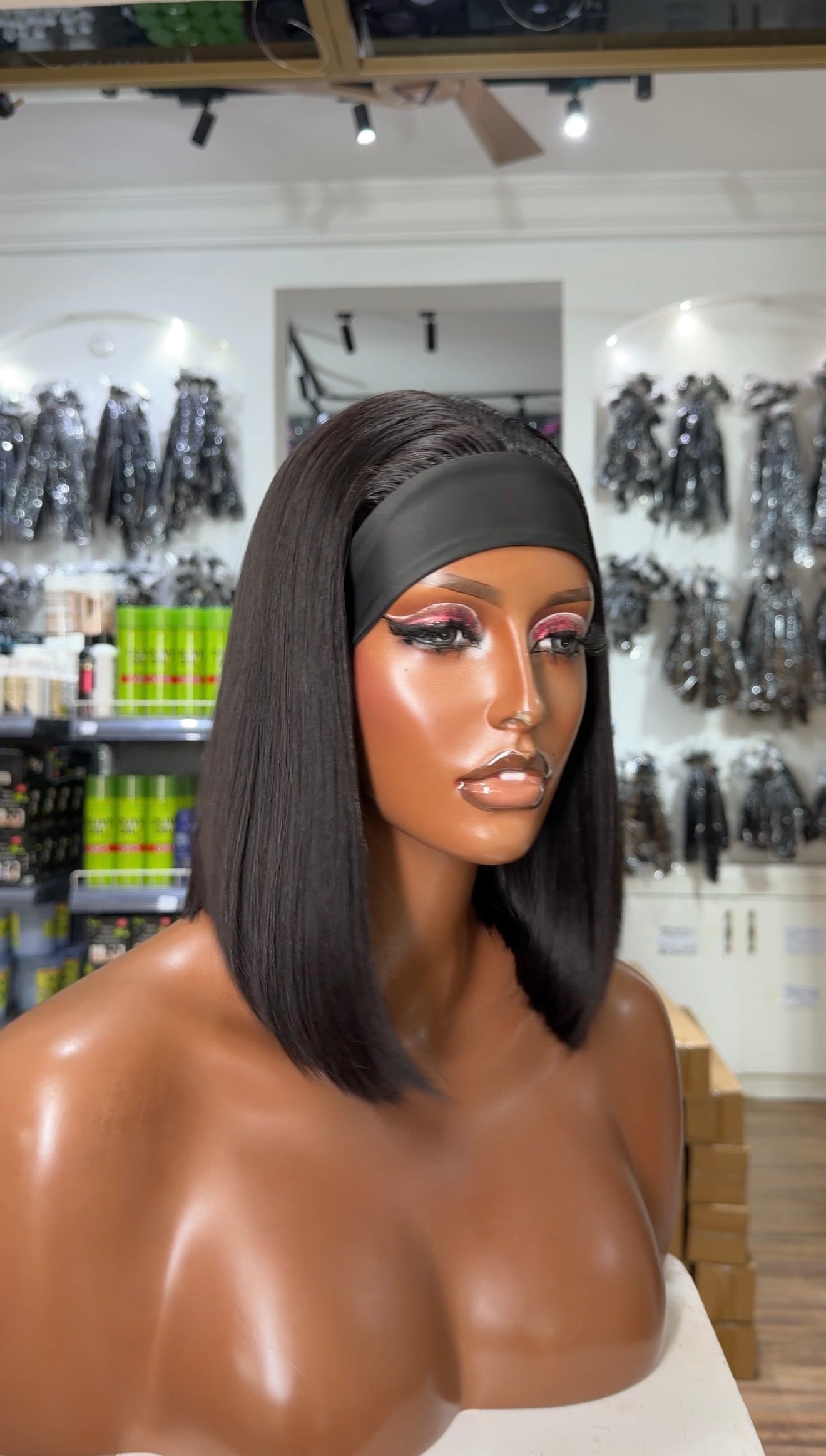 Super Double Drawn Bob Band Wig Code BSBL