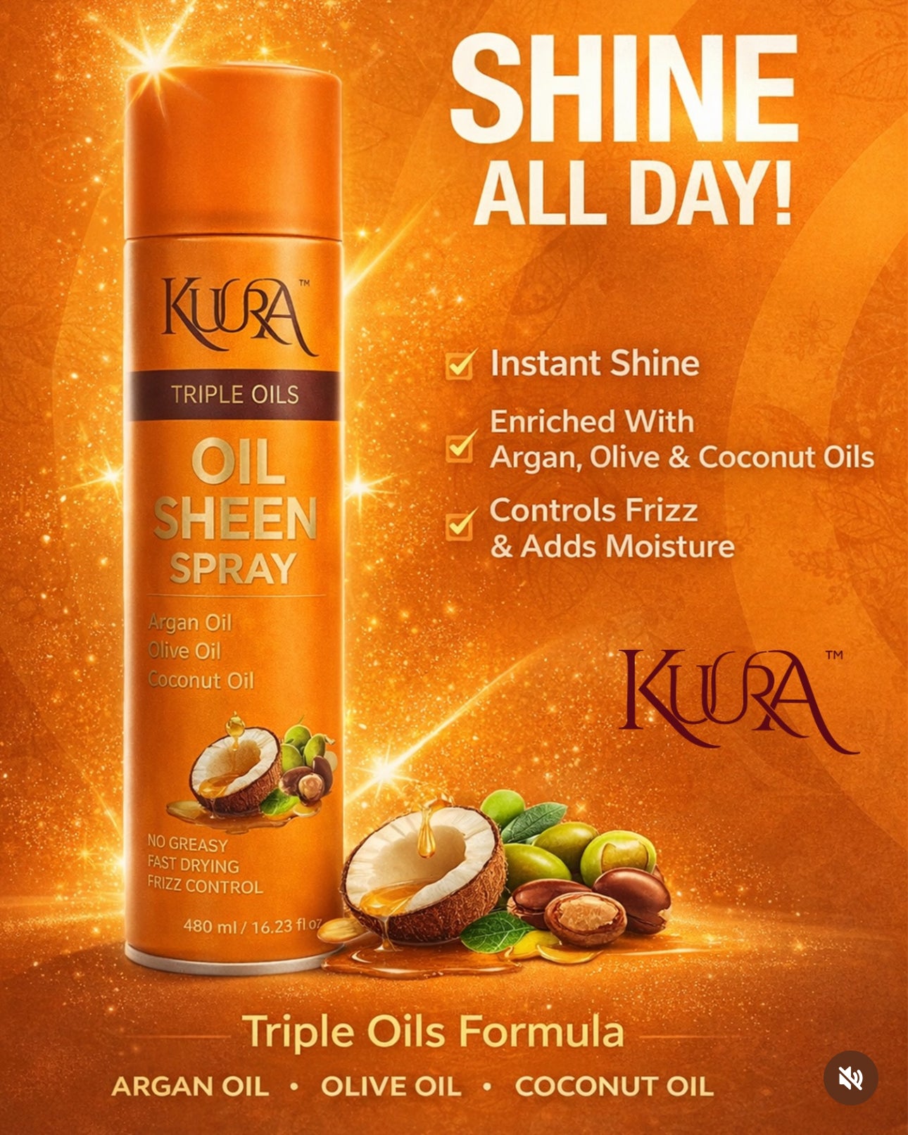 Kuura Oil Sheen Spray