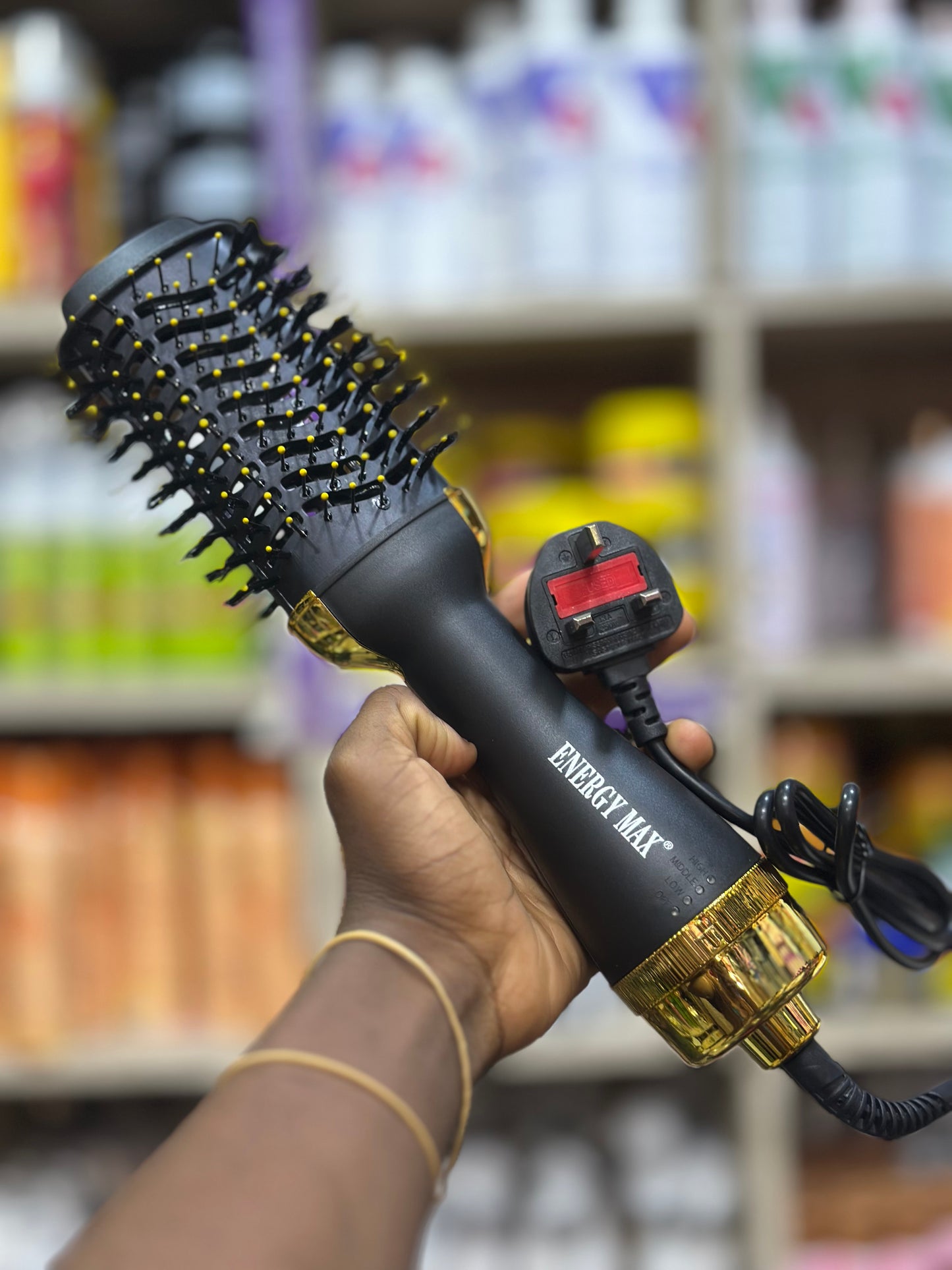 Energy Max Hair Brush Straightener
