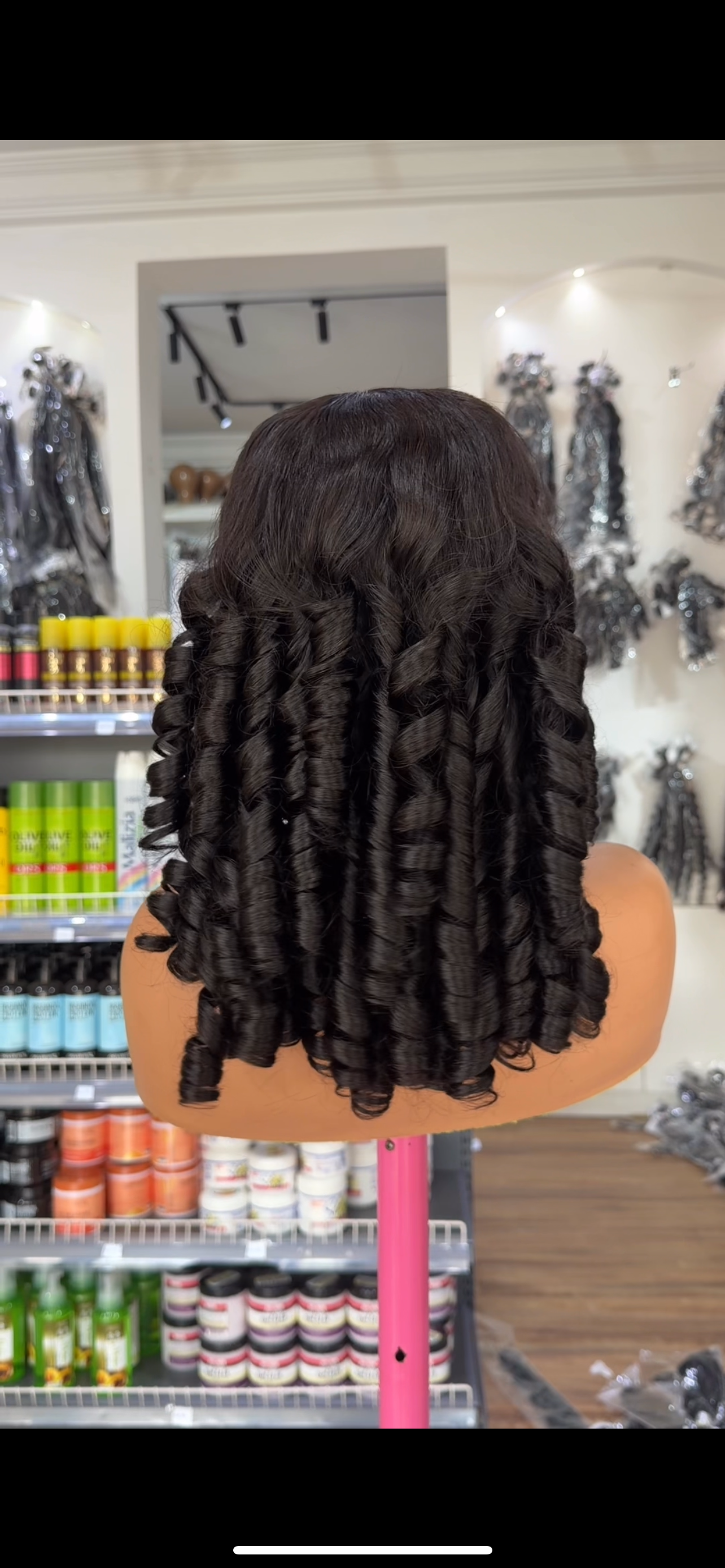 5x5 SDD finger curls wig