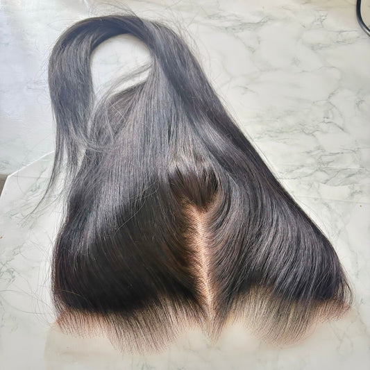 HD M-shaped(lagos hairline) lace closure and  frontal