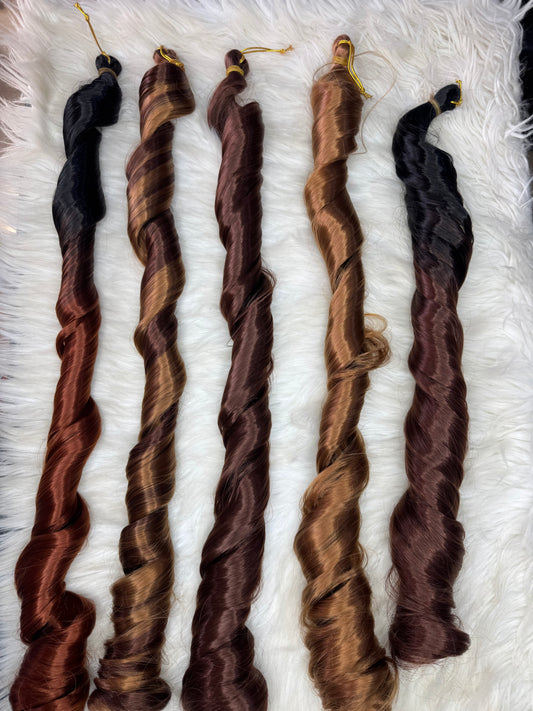 Spiral Braids Extensions 30”