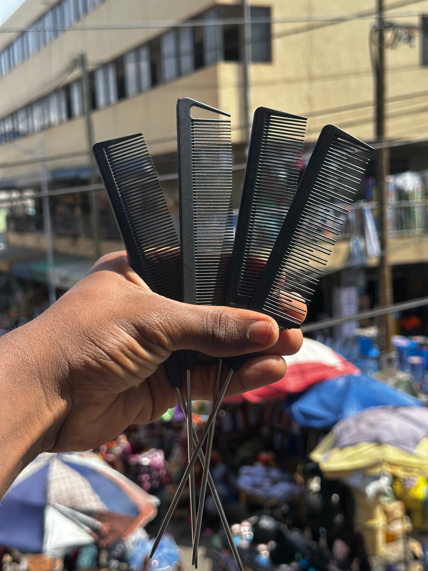 Rat tail comb set 4 in 1