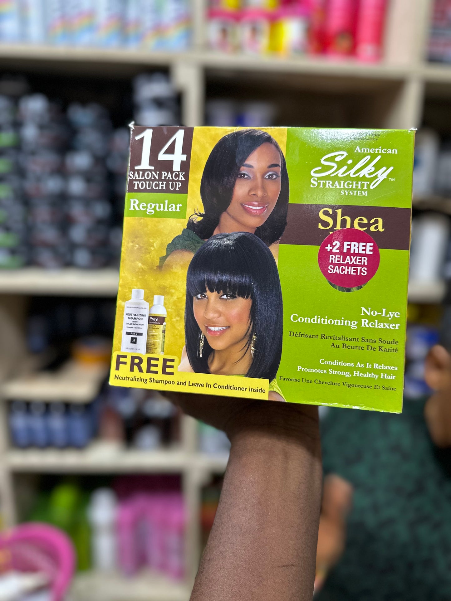 Shea butter hair relaxer