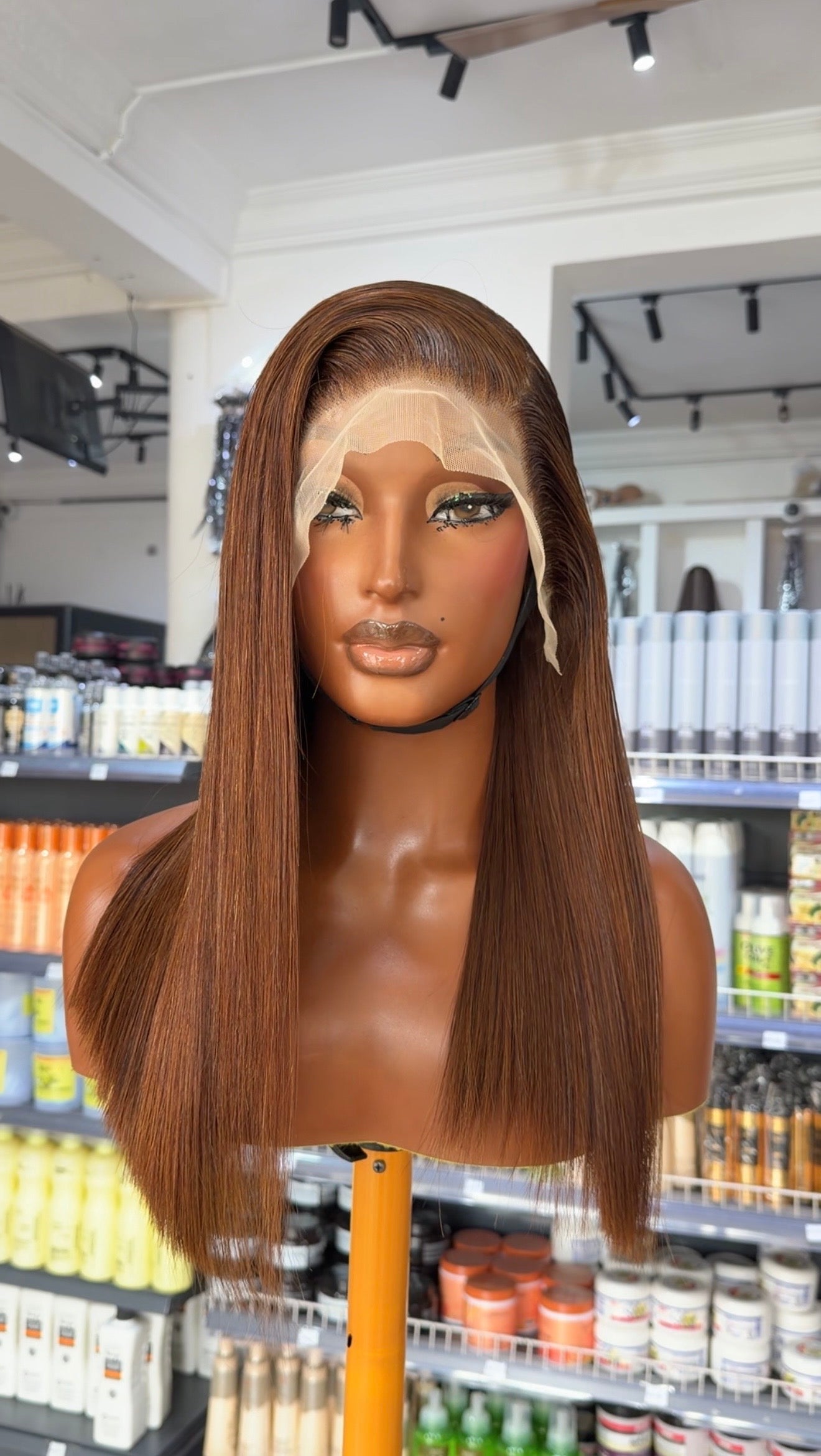 Melisa 13x4 Double Drawn Frontal Bob Wig, col:4