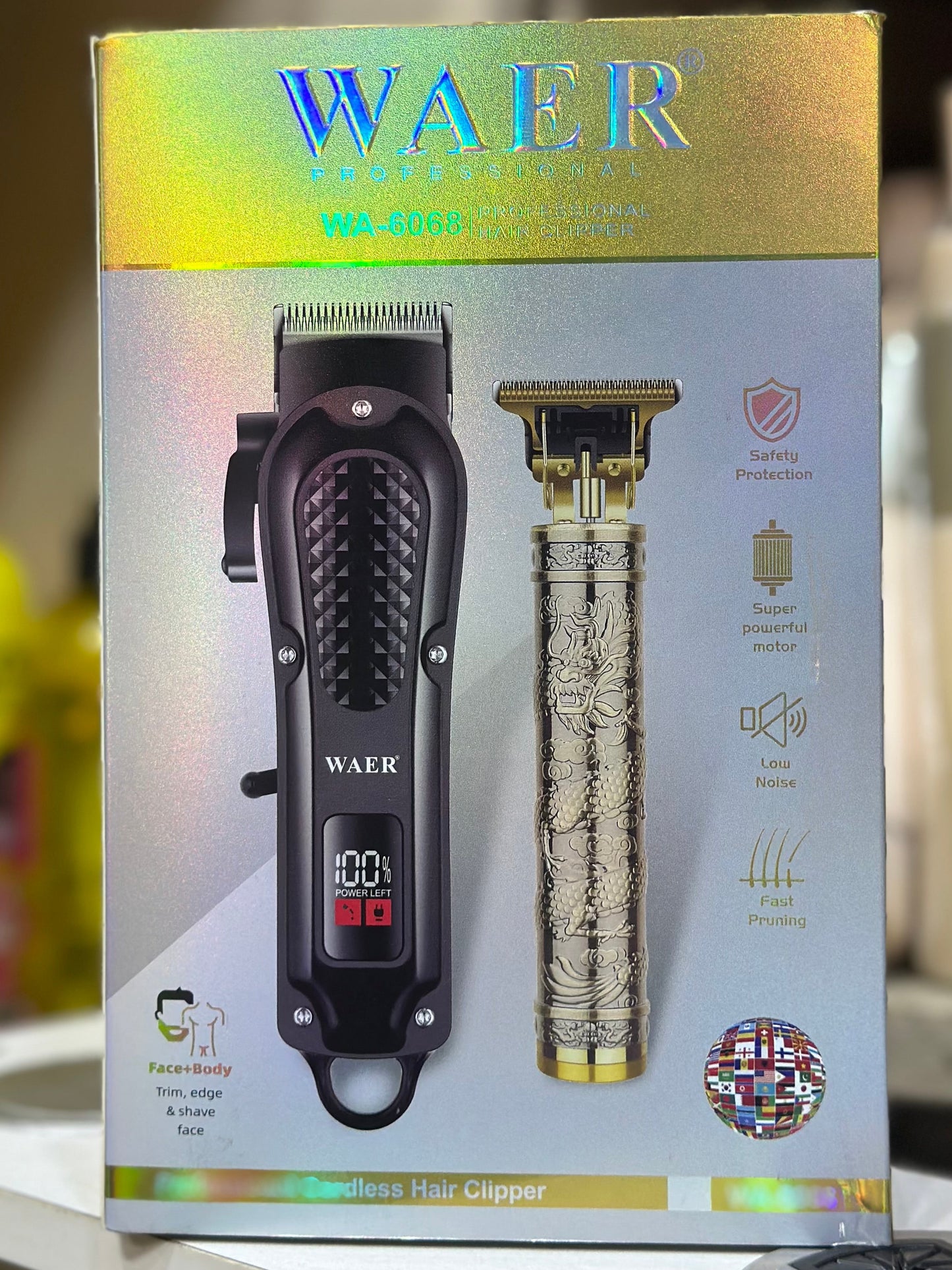 WAER Cordless Hair Clipper WA-6068