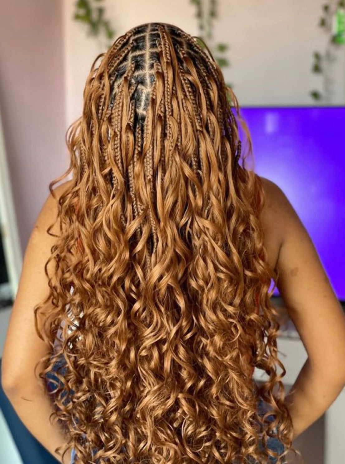 Italian curls for braids